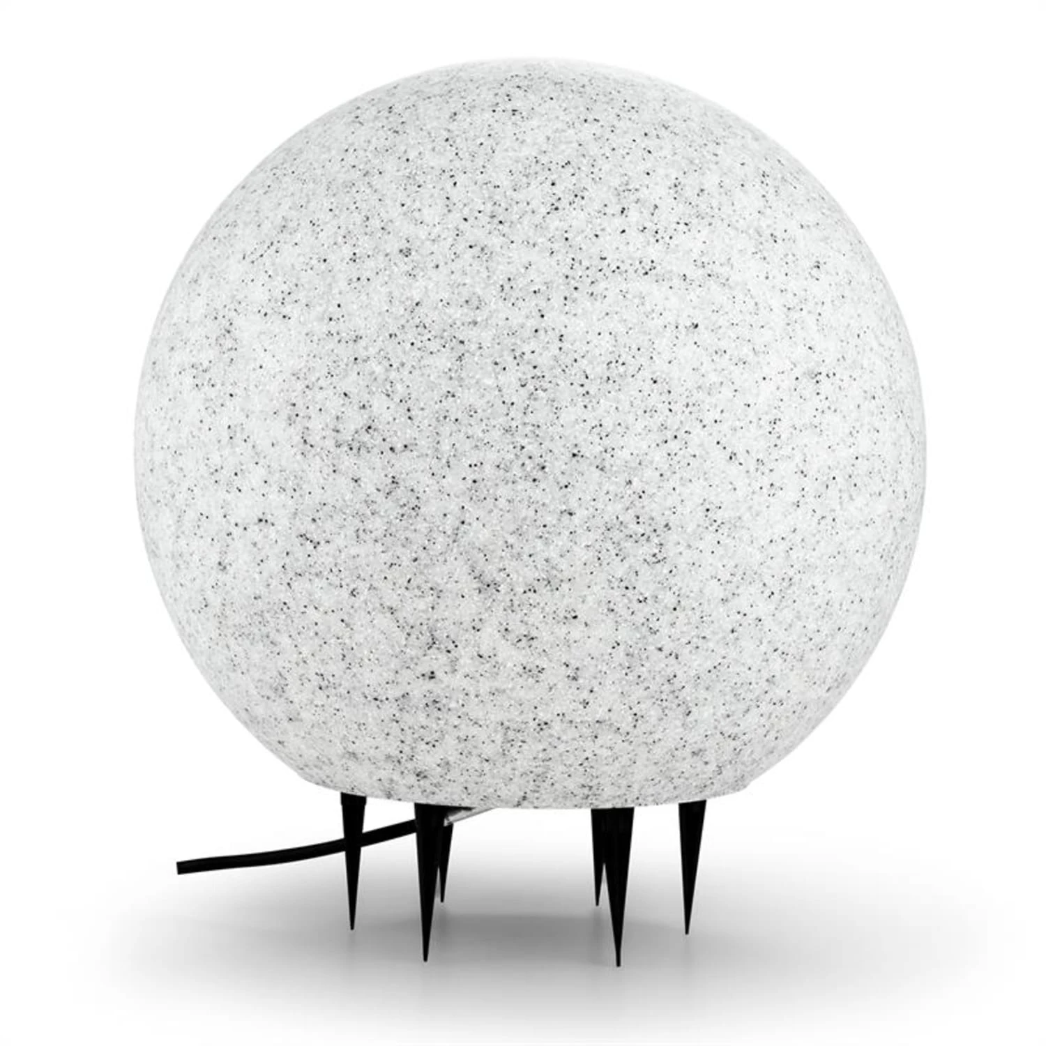 Shinestone XL Kugelleuchte Außenleuchte Gartenlampe 50cm Steinoptik - Image 2