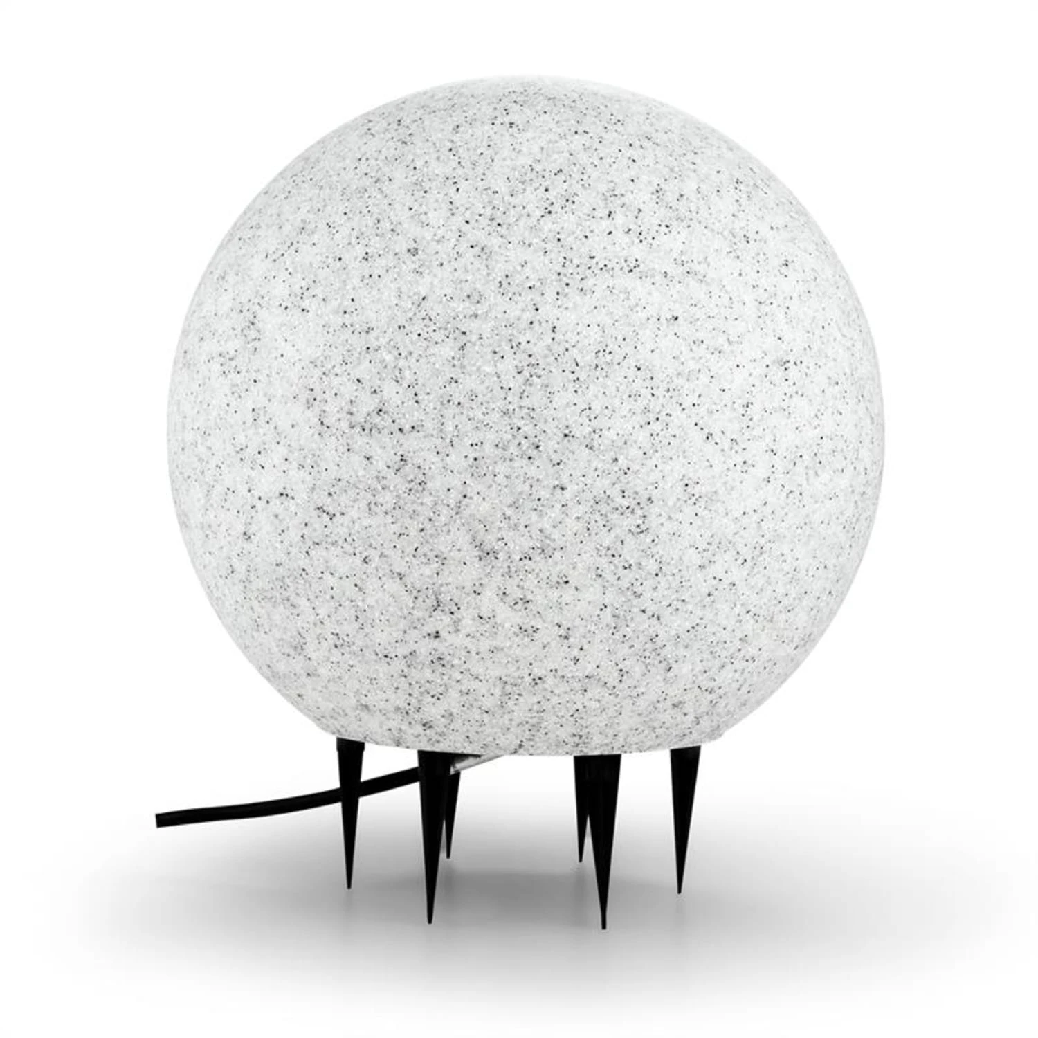 Shinestone L Kugelleuchte Außenleuchte Gartenlampe 40cm Steinoptik – Bild 3