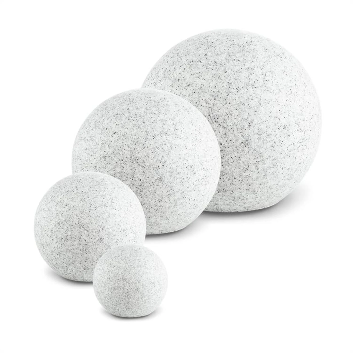 Shinestone L Kugelleuchte Außenleuchte Gartenlampe 40cm Steinoptik – Bild 5