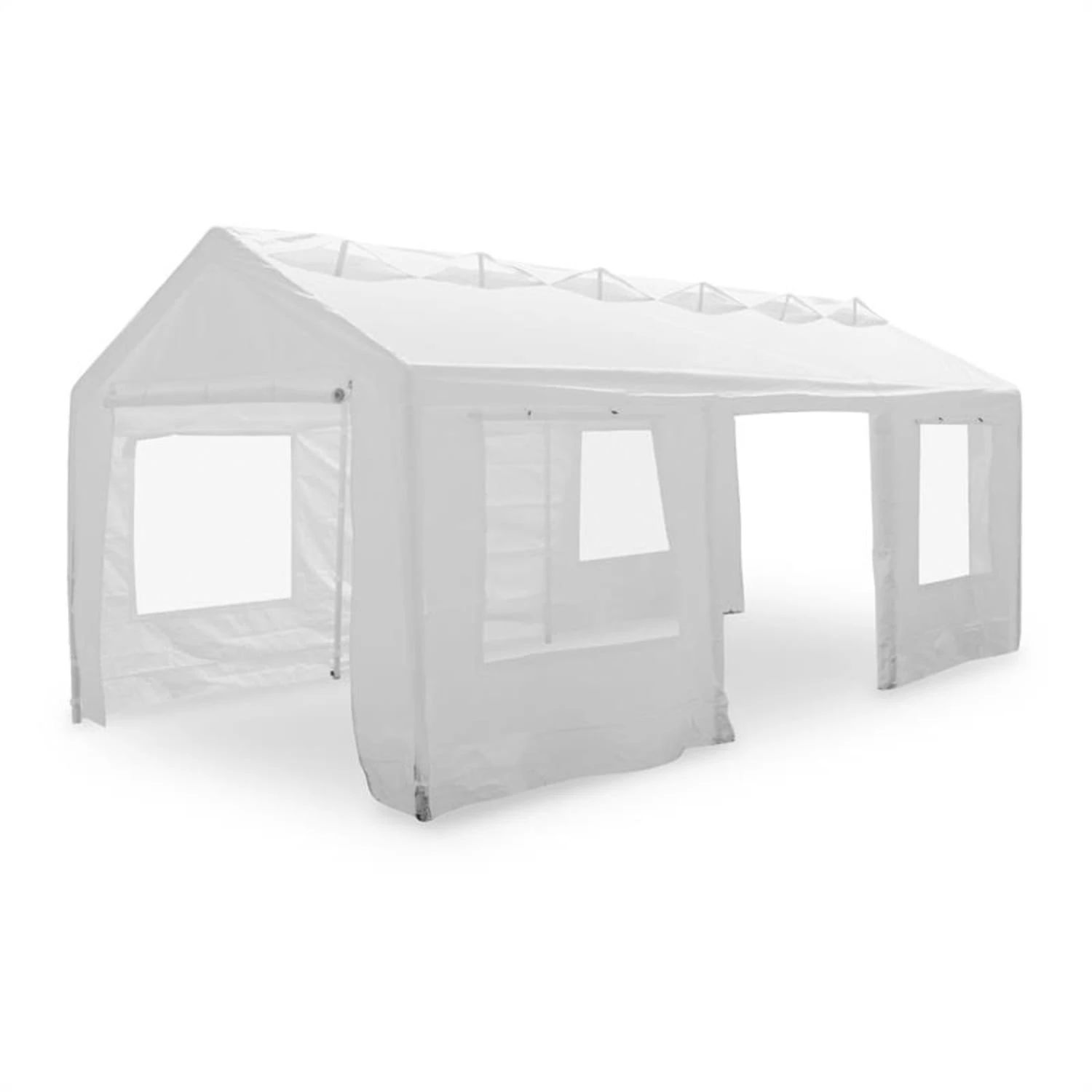 Lofty Palace Pavillon Partyzelt 3x6m PE Feuerfest Vordach Belüftung