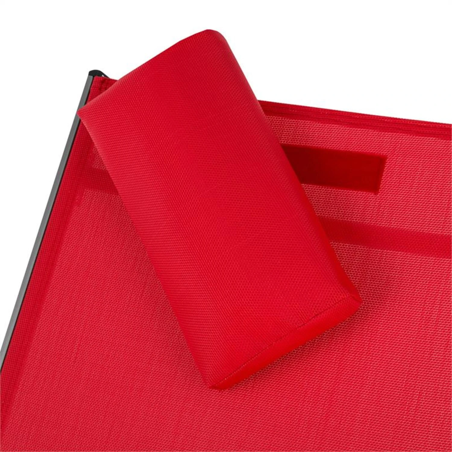 Sunwave Gartenliege Liegestuhl Schwingliege Relax Aluminium Rot - Image 6