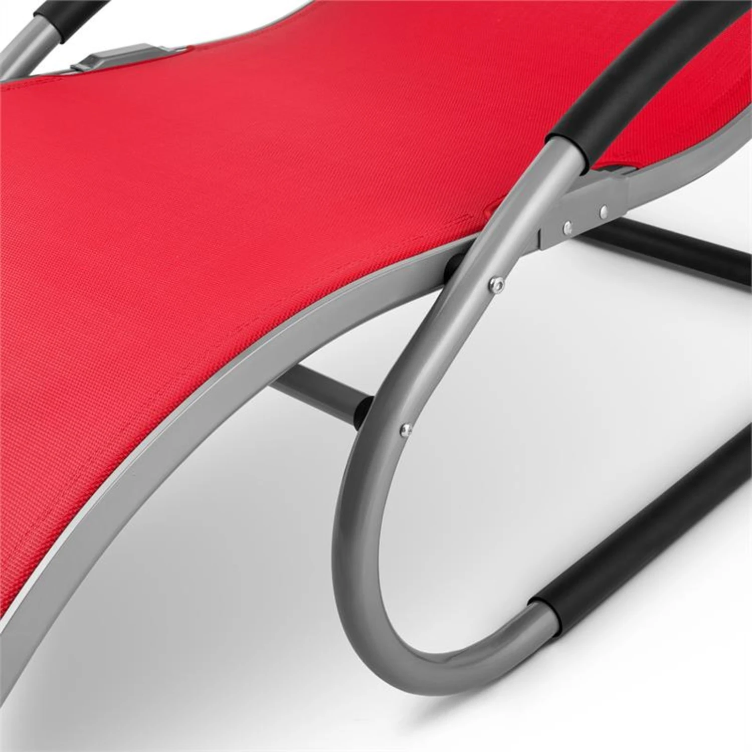Sunwave Gartenliege Liegestuhl Schwingliege Relax Aluminium Rot - Image 7