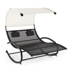 Suncruise Schaukelliege Gartenliege Sonnendach Polyester Stahl