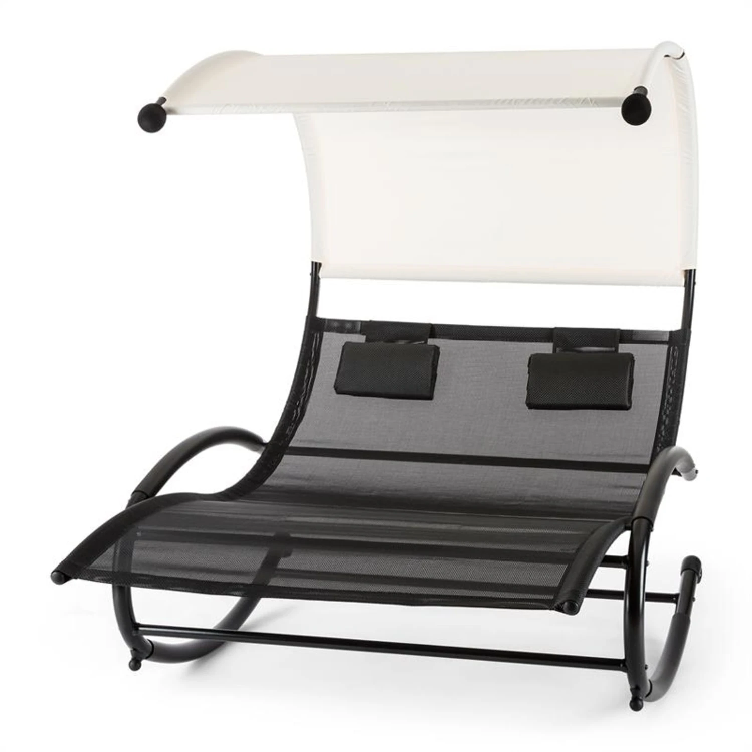 Suncruise Schaukelliege Gartenliege Sonnendach Polyester Stahl - Image 4