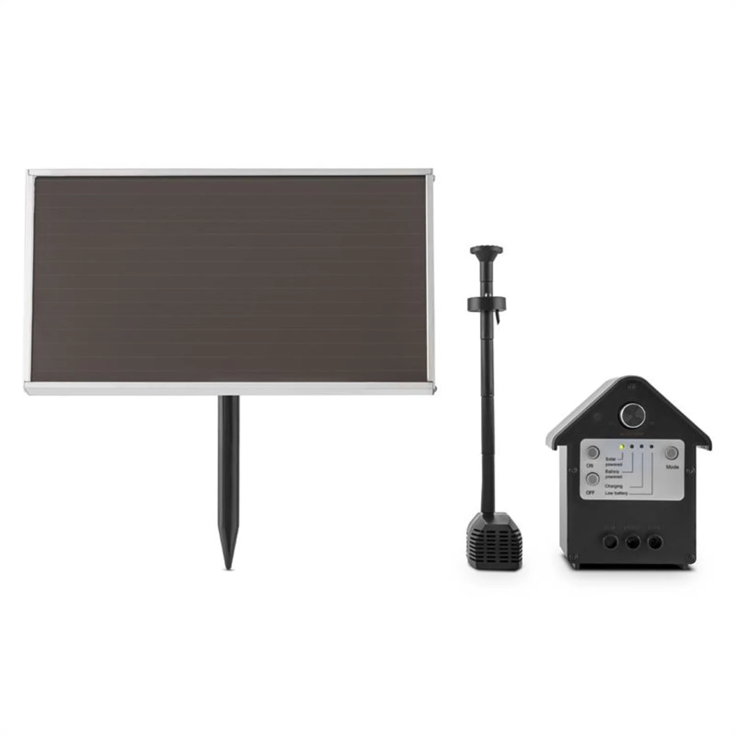 Wasserwerk 250 Wasserpumpe Solar Springbrunnen 250 L/h LED Akku - Image 4