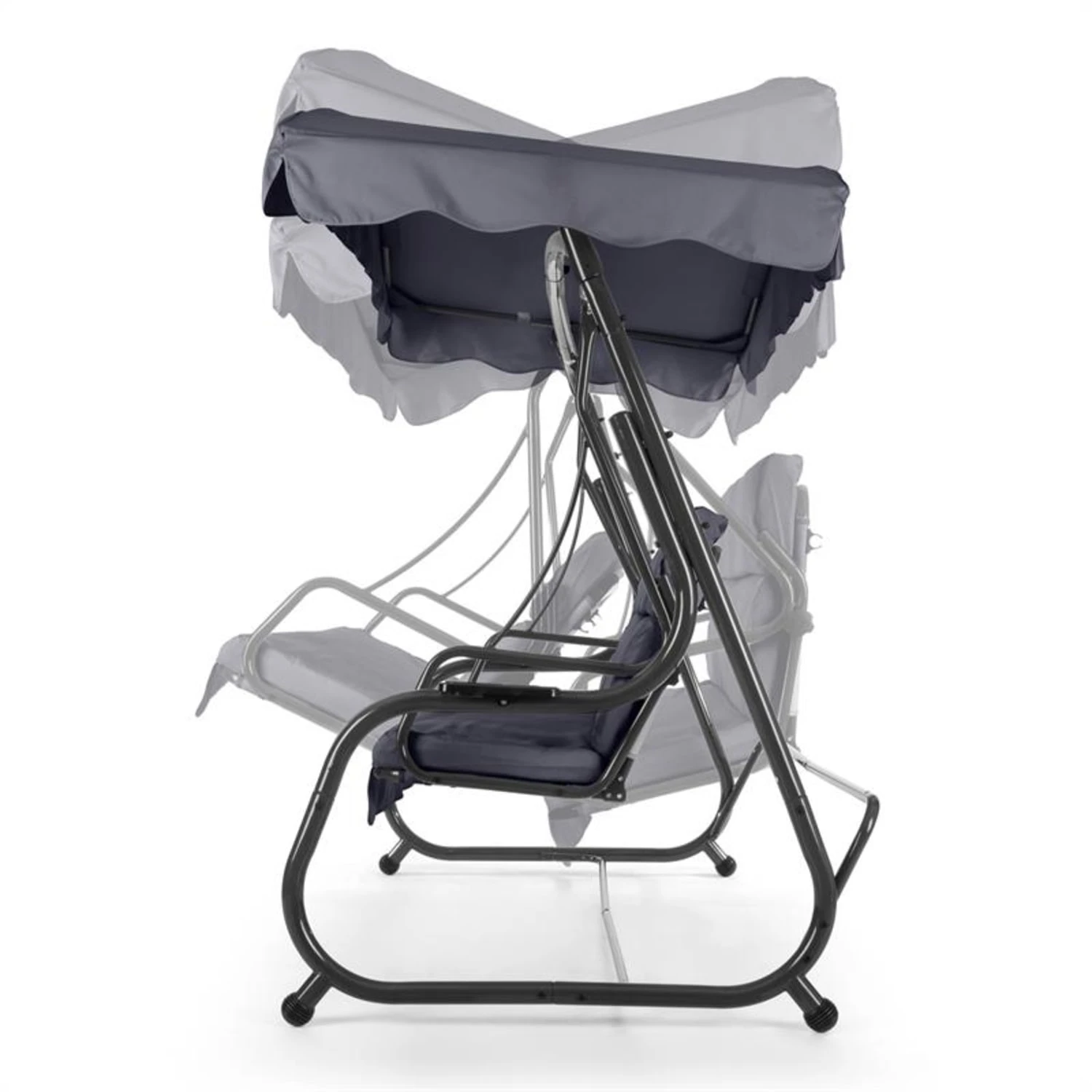 High Society Hollywoodschaukel Gartenschaukel 220 Cm Grau - Image 4