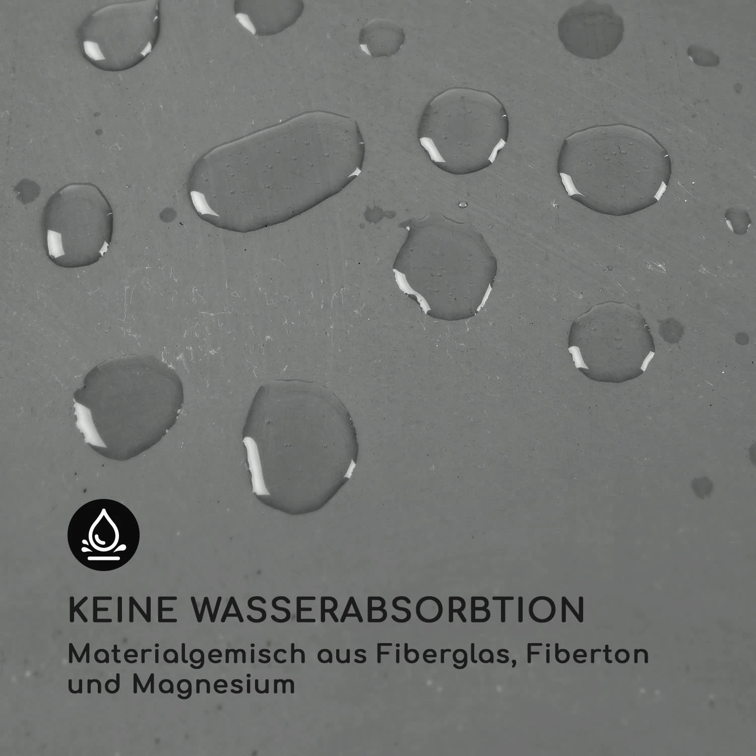 Airflor Pflanztopf 45 X 100 X 27 Cm Fiberglas In-/Outdoor Dunkelgrau – Bild 4