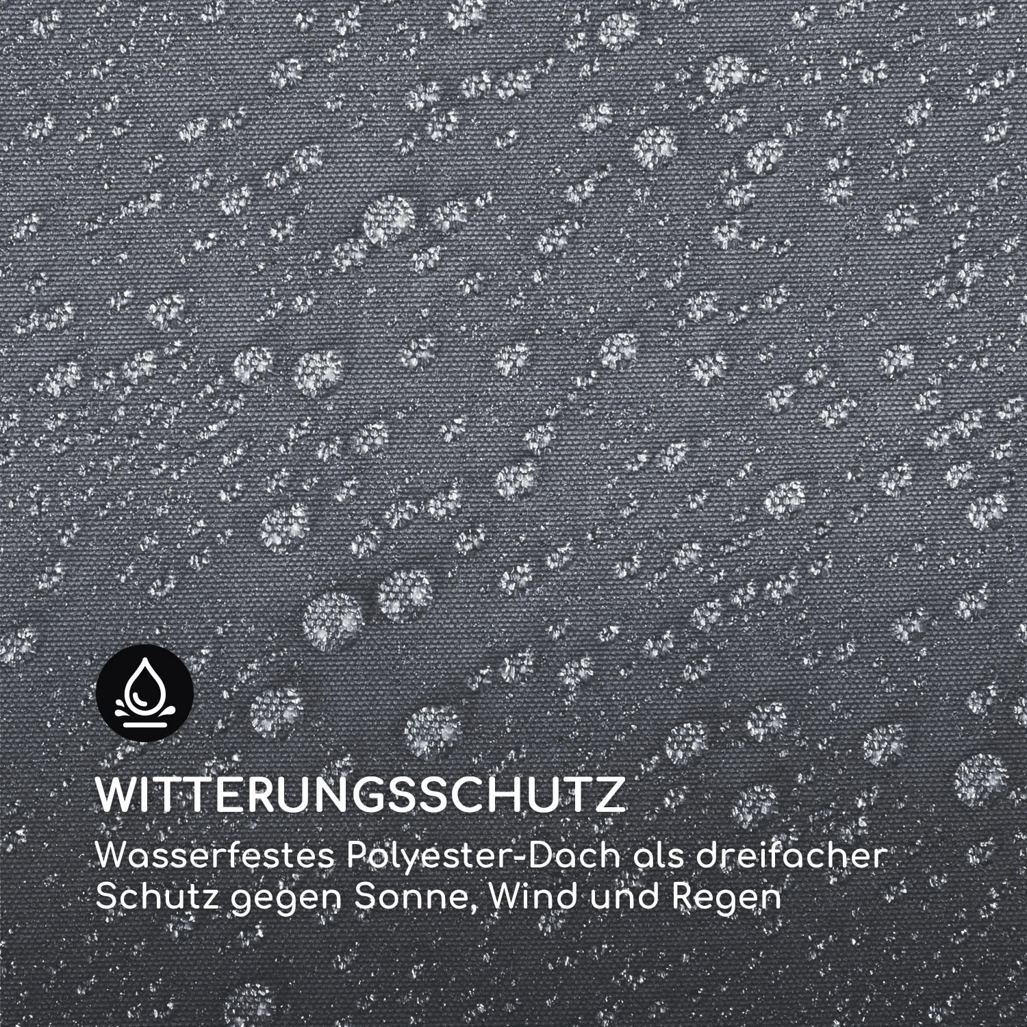 Pantheon Roof 3x4m Ersatzdach | Zubehör | 180 G/m² Polyester | Grau - Image 3