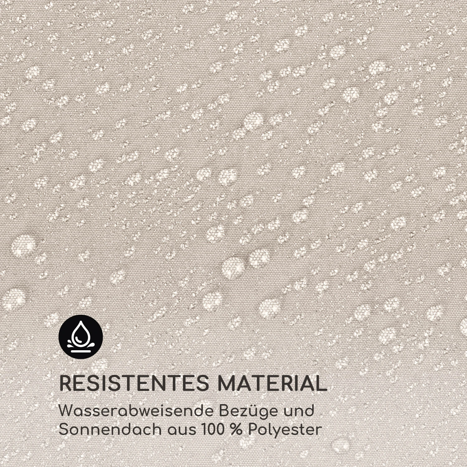 Eremitage Double Sunbed 2 Pers Stahl-Rahmen Sonnendach Vorhänge Creme - Image 9