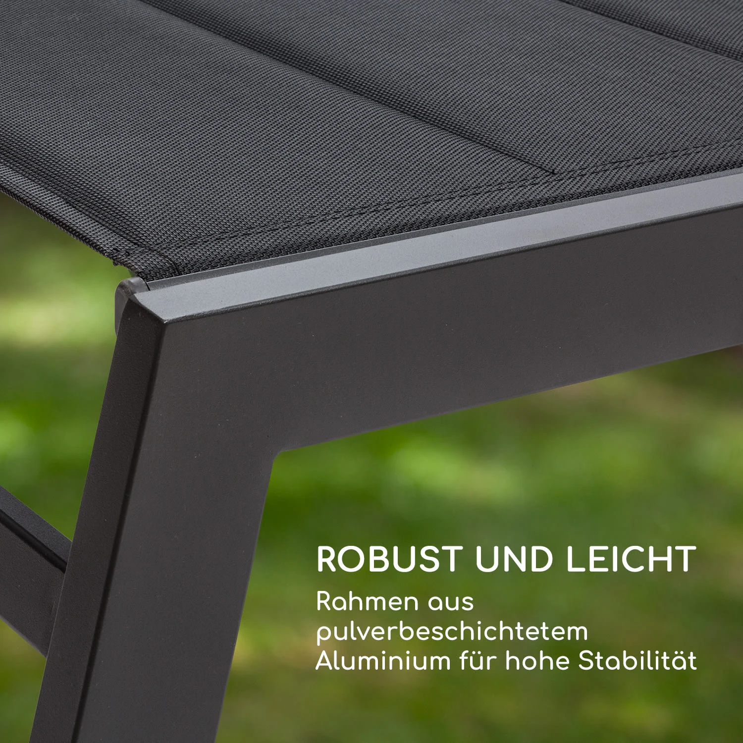 Renazzo Lounge Liegestuhl 70/30 PVC/PE Aluminium 6-Stufen Anthrazit - Image 8
