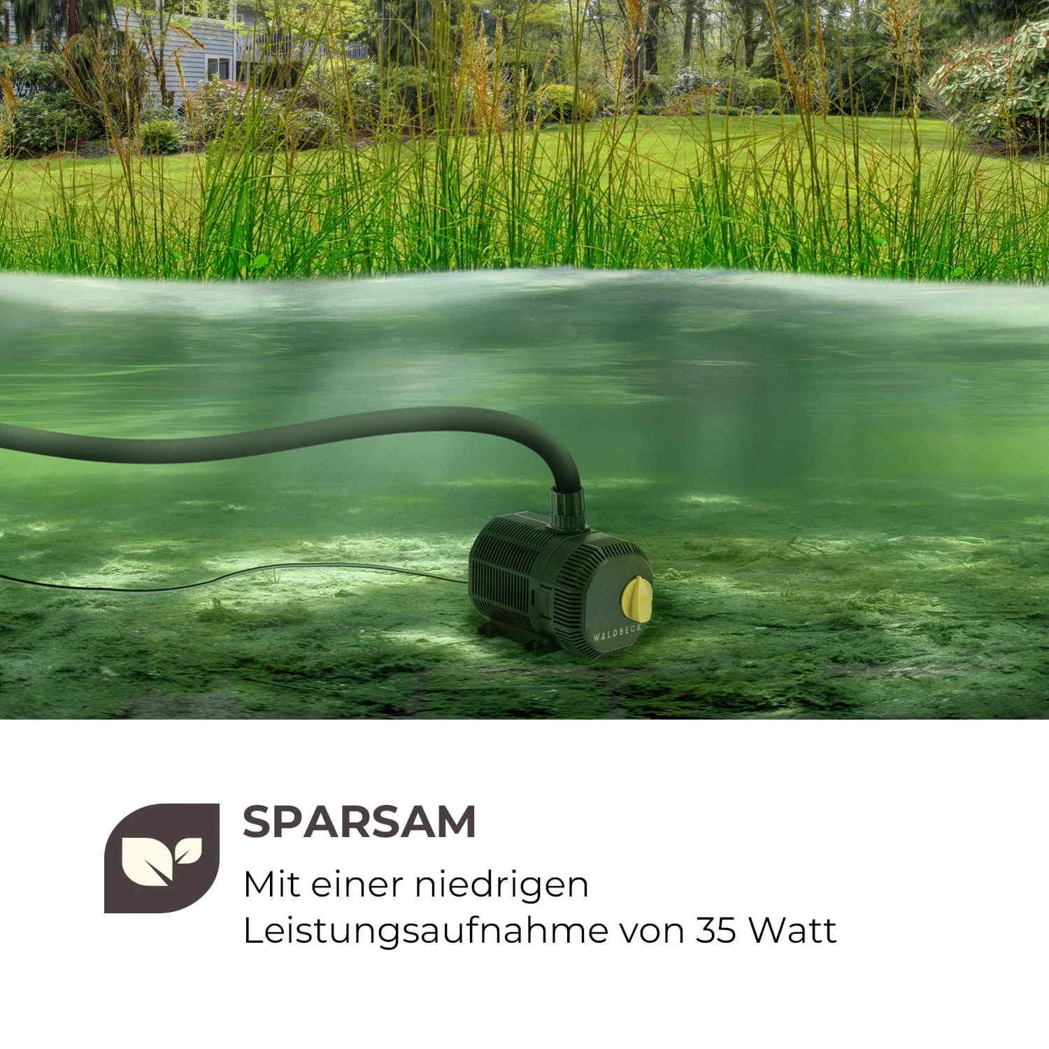 Nemesis T35 Teichpumpe 35W Leistung 2 M Förderhöhe 2300l/h Durchsatz - Image 4