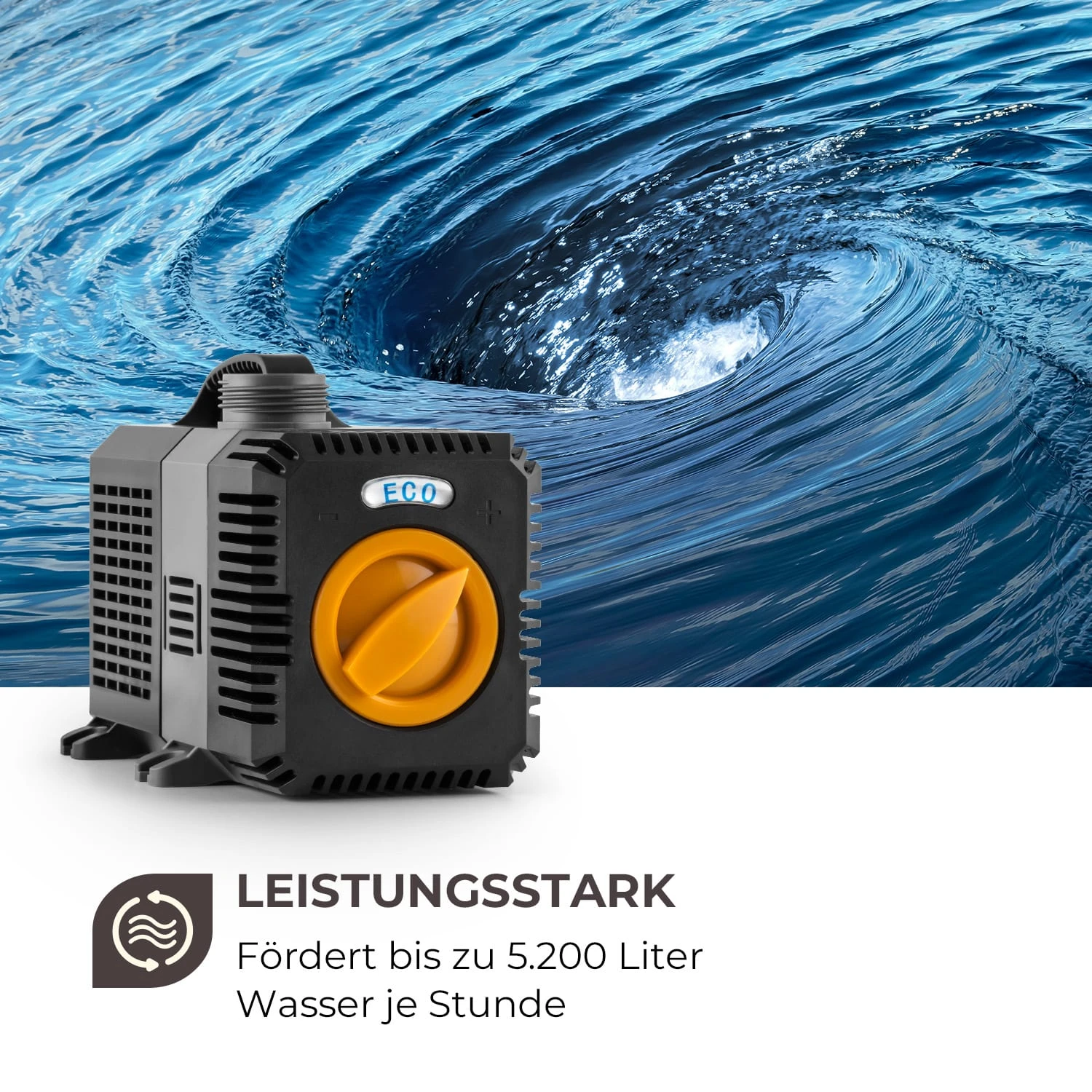 Lagoon 5200 Teichpumpe 5.200 L/h EcoSave: 40 Watt 4,8 Meter Förderhöhe - Image 4