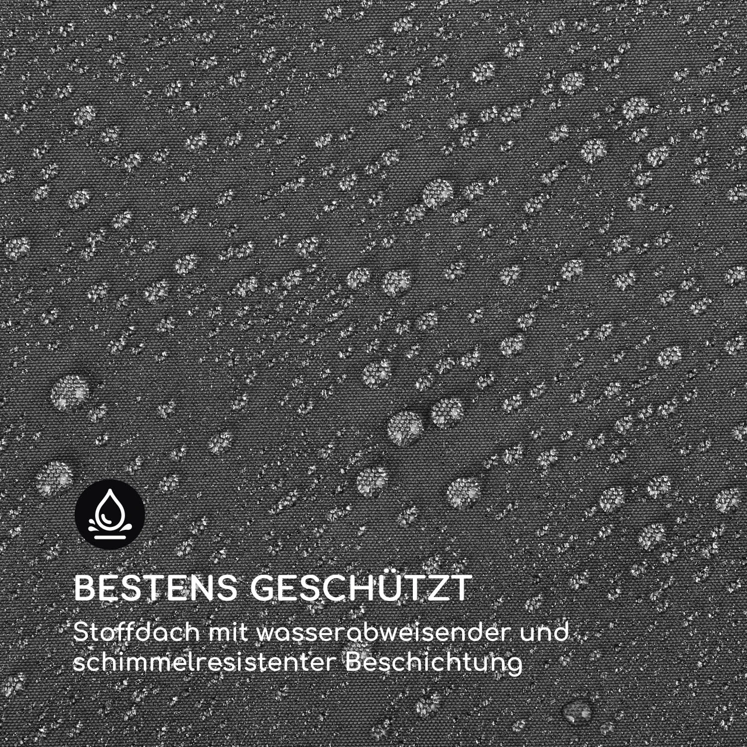 Grandezza Cortina Gartenpavillon 3x4m 4 Seitenteile Dunkelgrau - Image 5