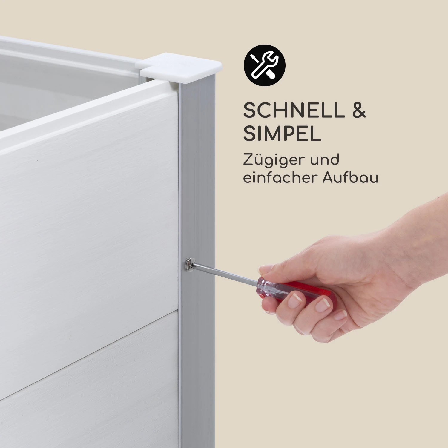 Nova Grow Gartenbeet 100 X 91 X 100 Cm WPC Holzoptik - Image 6