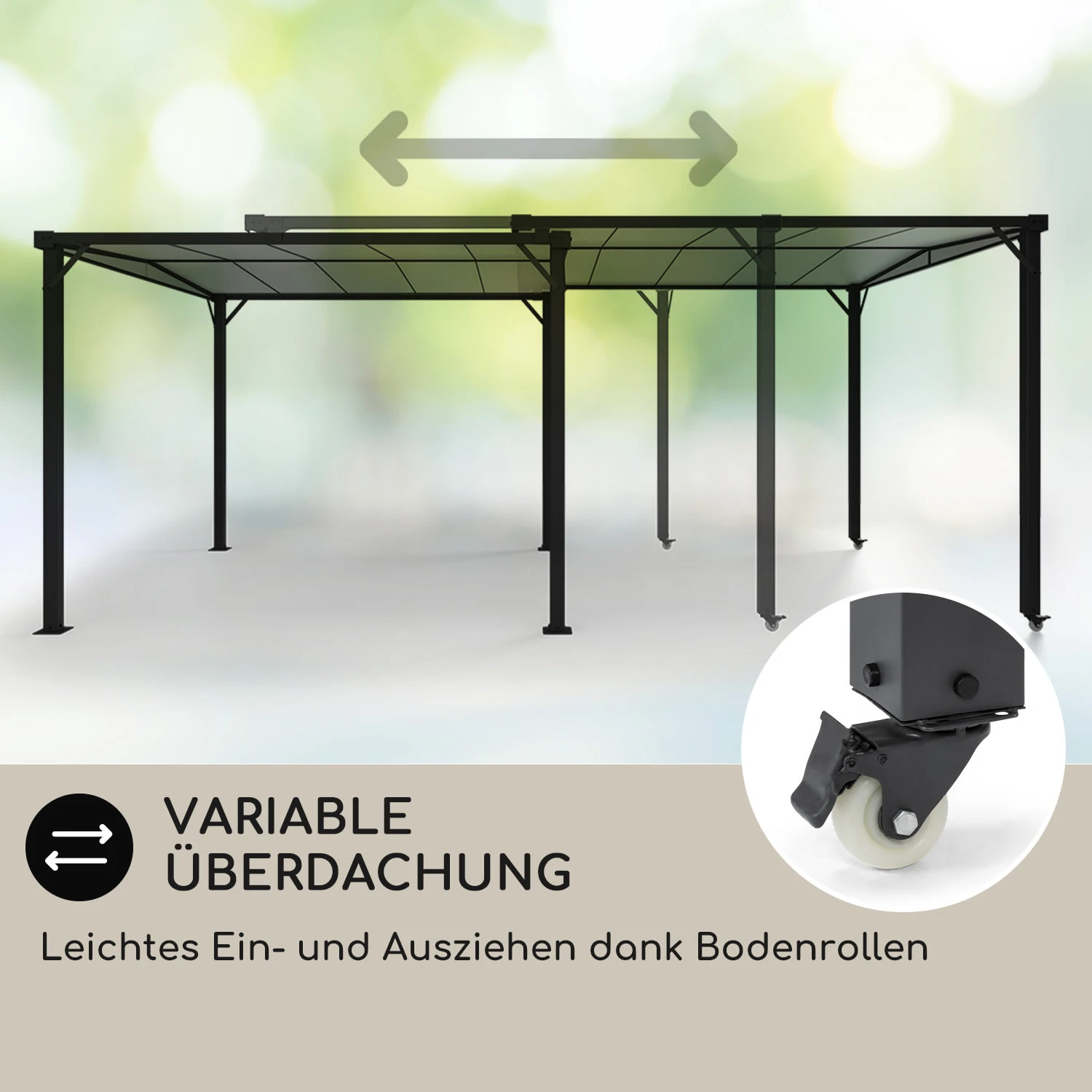 Pantheon Solid Sky Expand Pavillon 3x2,5x3 M Aluminium Polycarbonat - Image 5