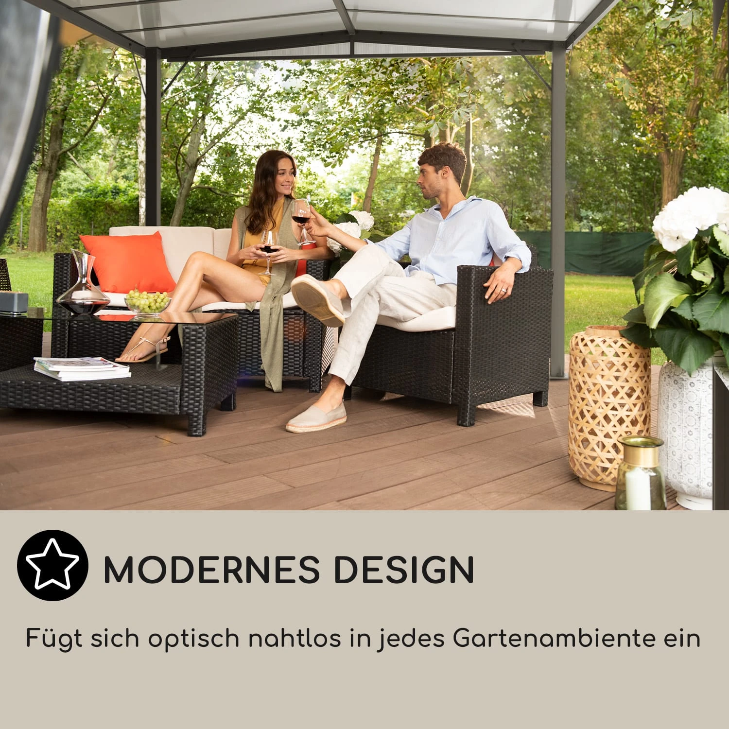 Pantheon Solid Sky Expand Pavillon 3x2,5x3 M Aluminium Polycarbonat - Image 6