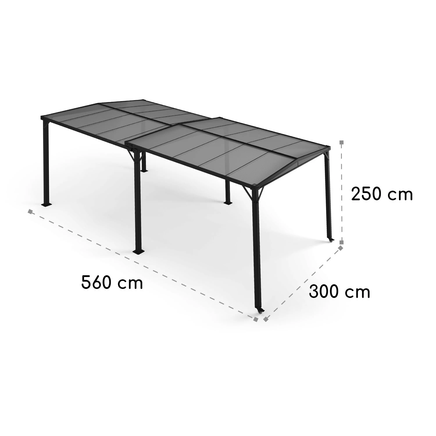 Pantheon Solid Sky Expand Pavillon 3x2,5x3 M Aluminium Polycarbonat - Image 7
