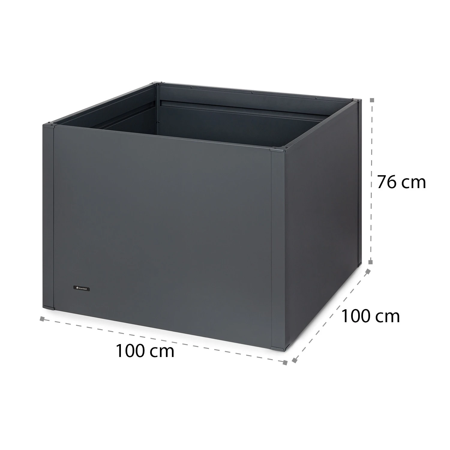 Highgrow Deluxe Hochbeet 100 X 76 X 100 Cm Verzinkter Stahl - Image 7