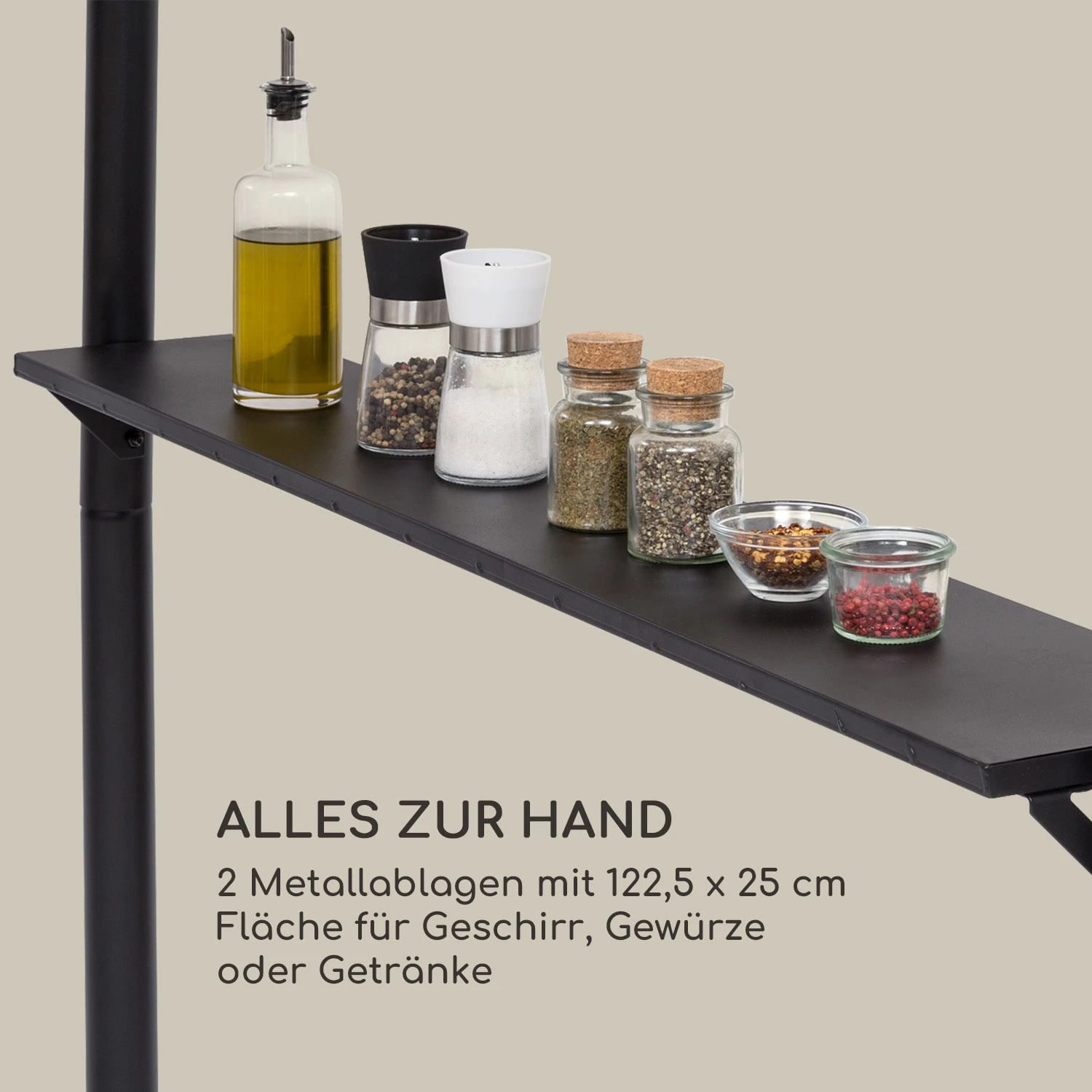 Steakhouse Wings Pavillon 244x260x152cm 160 G/m² PE Flammhemmend Stahl - Image 5