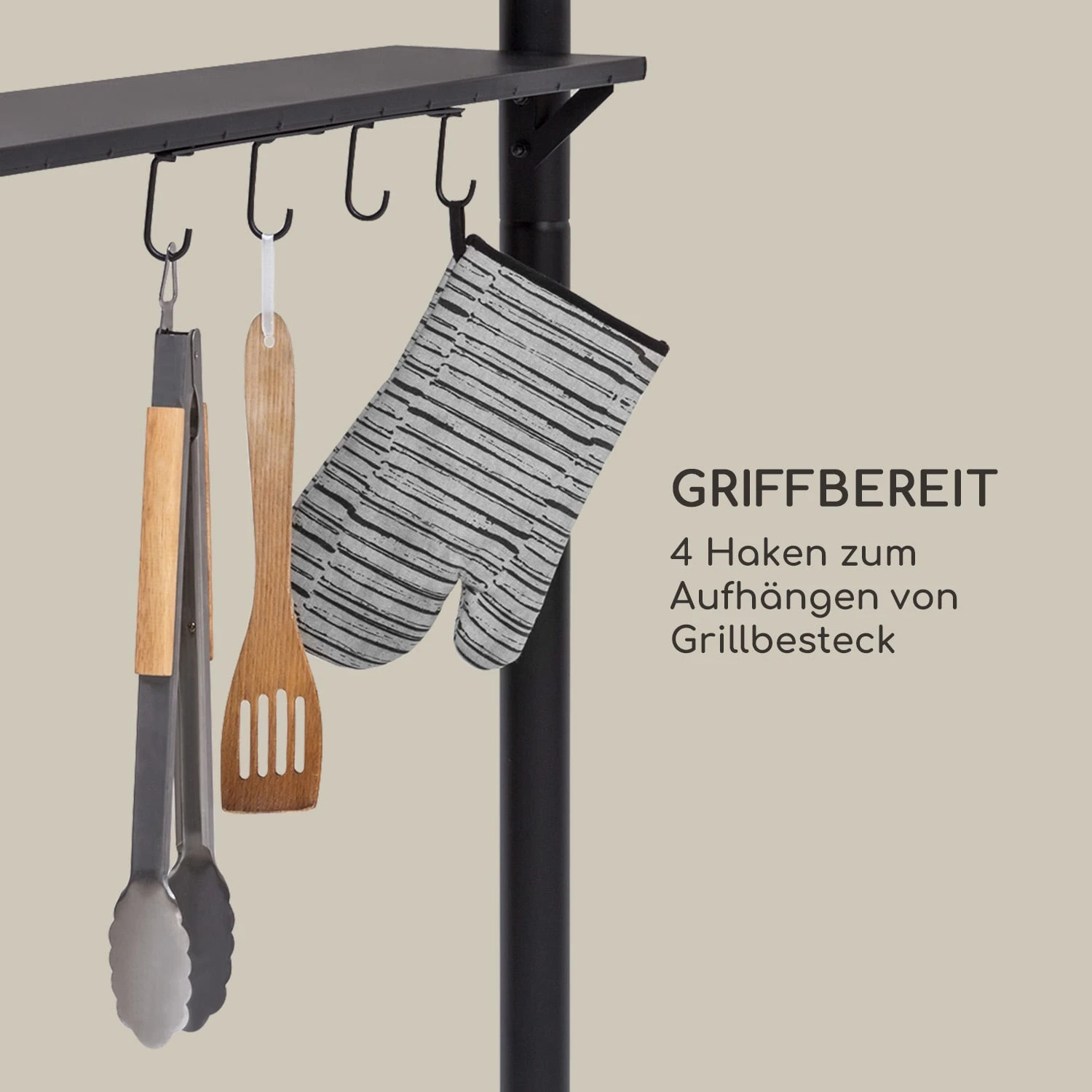 Steakhouse Wings Pavillon 244x260x152cm 160 G/m² PE Flammhemmend Stahl - Image 8