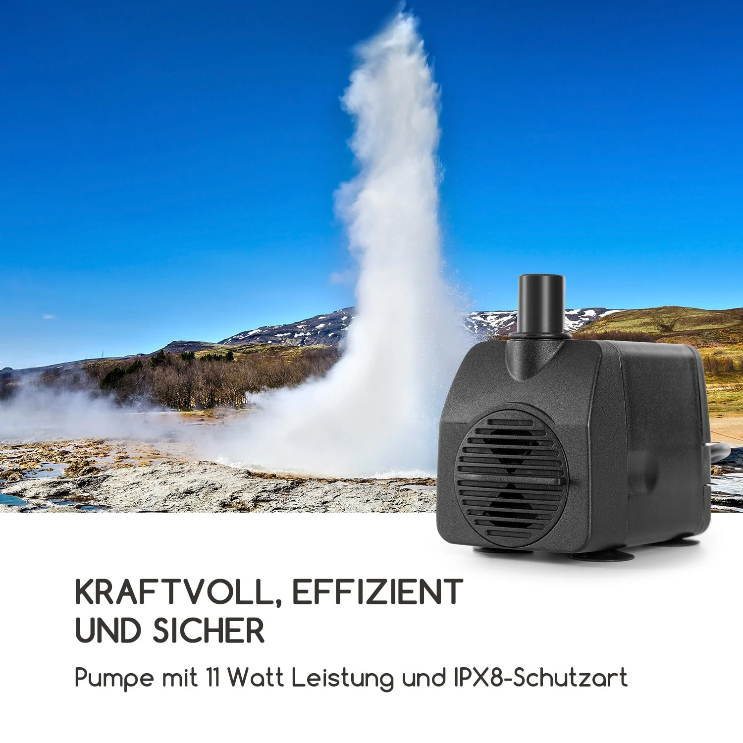 Windflower Gartenbrunnen Pflanzschale 11 W Indoor & Outdoor Verzinkt - Image 8