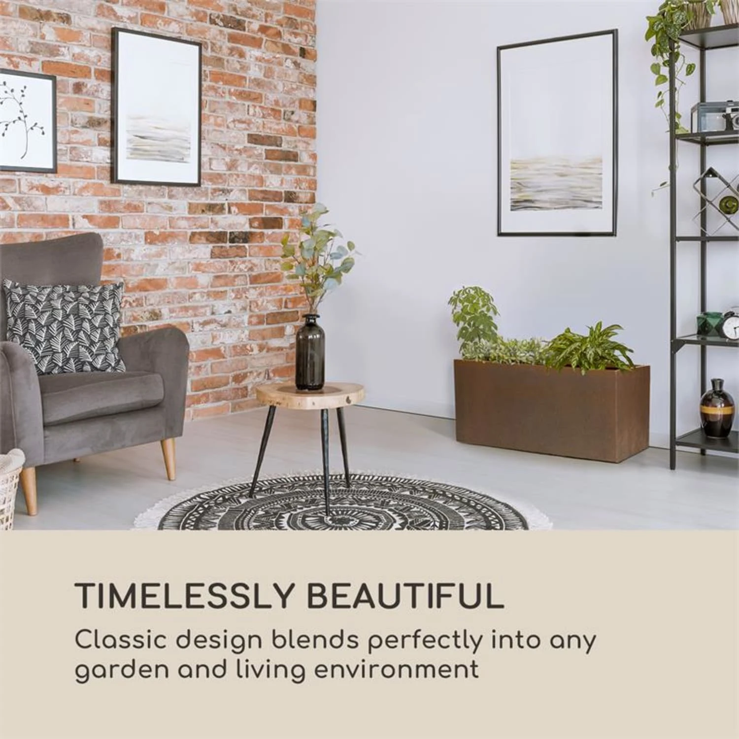 Solid Grow Rust Pflanzgefäß 80 X 38 X 38 Cm Fibreclay Rostfarben - Image 6