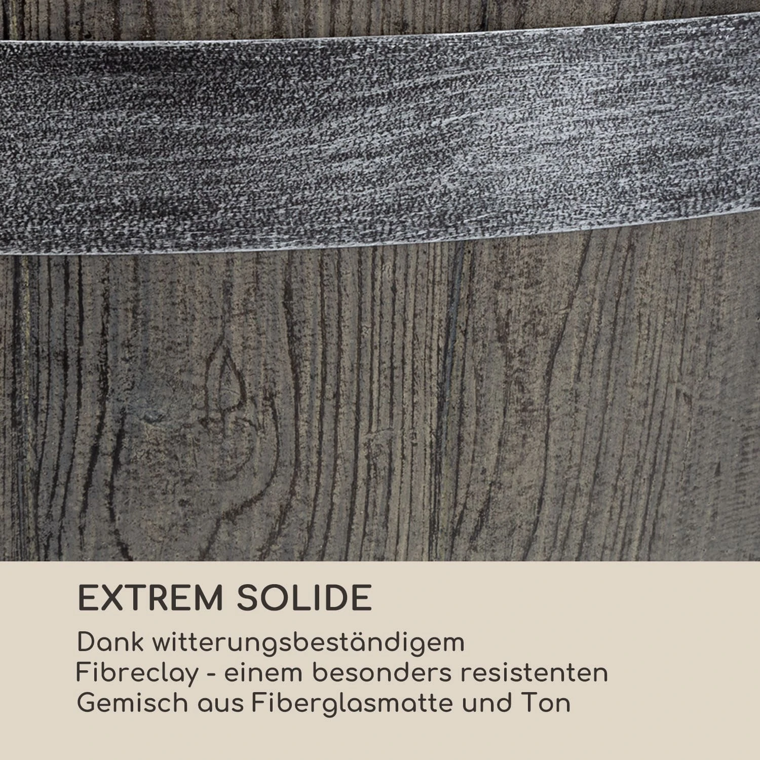 Winegrow Pflanzgefäß 52,5 X 31,5 Cm (ØxH) Leicht Fibreclay Grau - Image 5