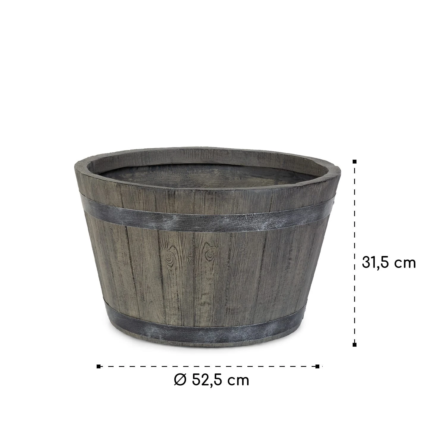 Winegrow Pflanzgefäß 52,5 X 31,5 Cm (ØxH) Leicht Fibreclay Grau - Image 8