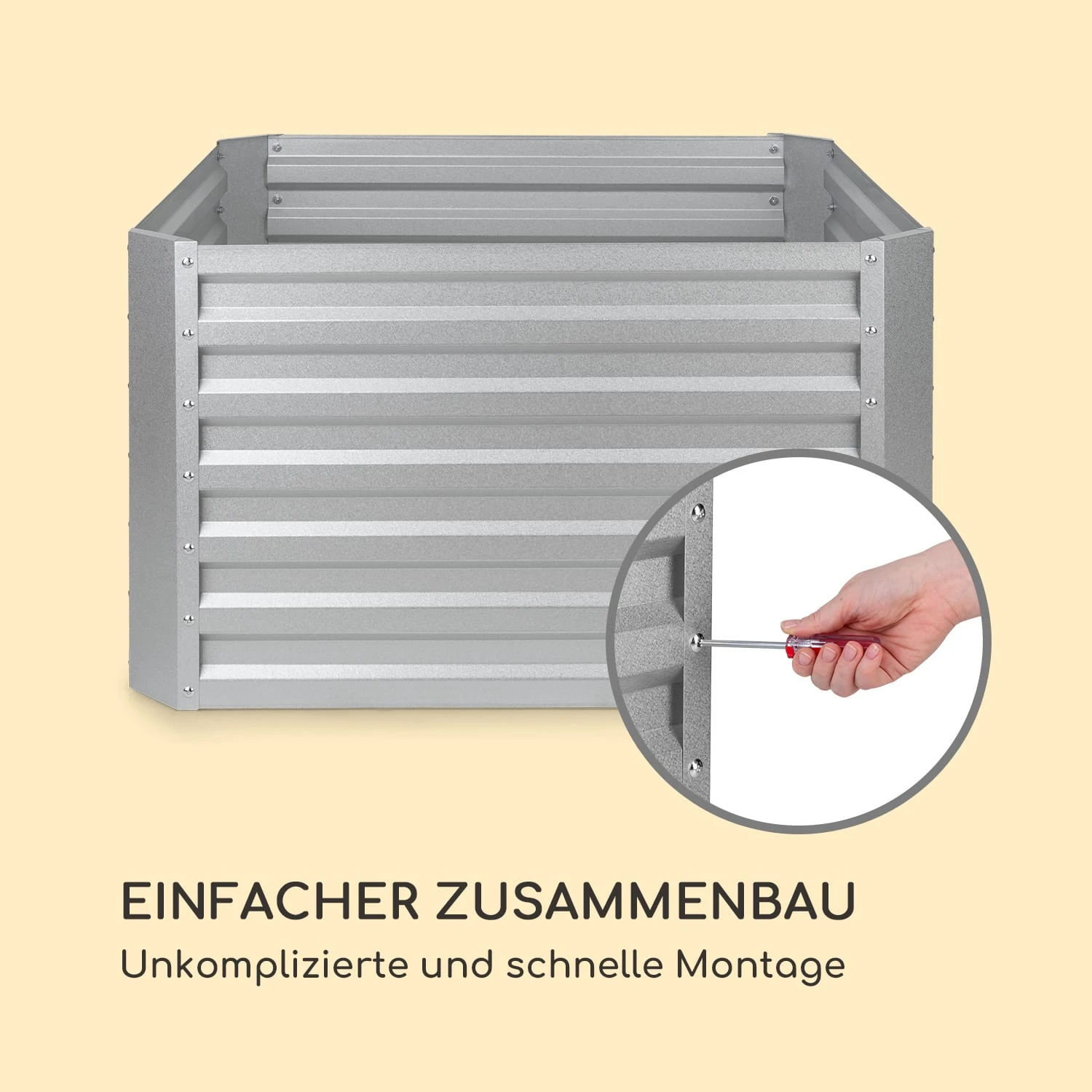 High Grow Straight Hochbeet 100x60x100cm 600l Stahl - Image 7