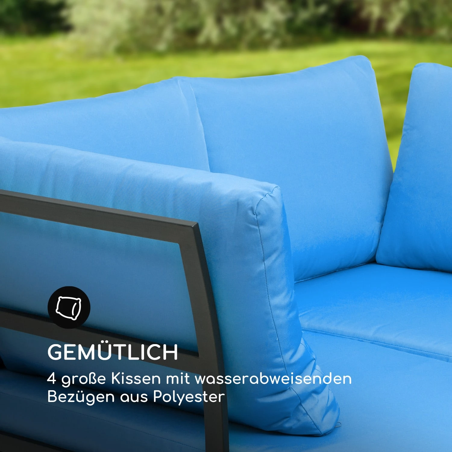 Cartagena Lounger 2 Zweisitzer Mit Tisch Stahl Polyester - Image 5