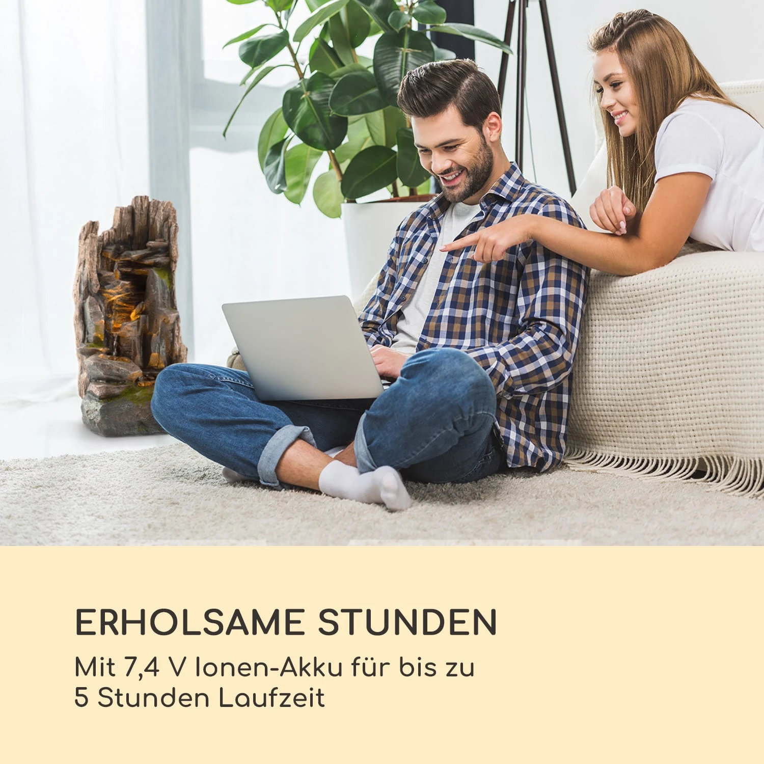 Mystic Tree Solarbrunnen LED-Beleuchtung Polyresin - Image 6