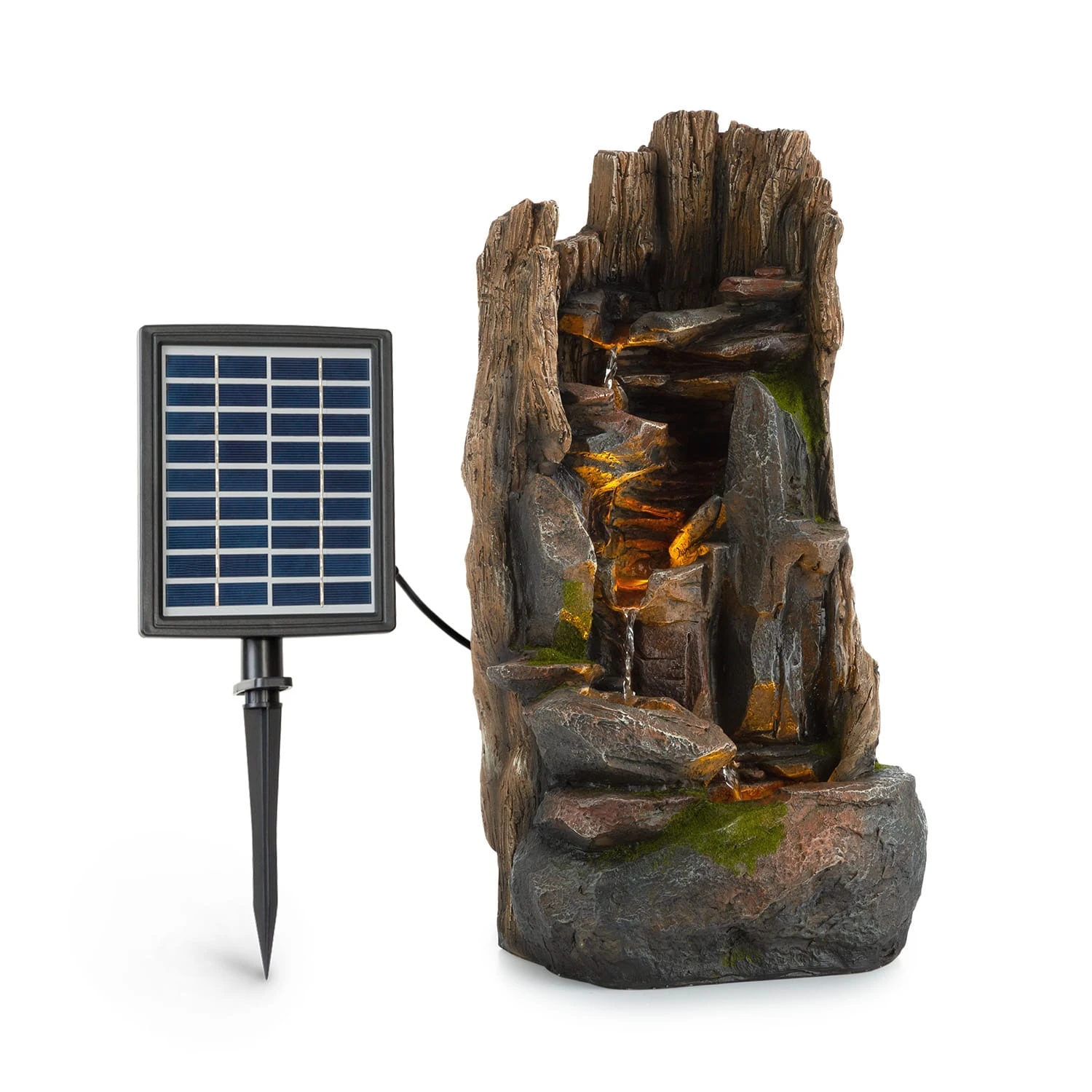 Mystic Tree Solarbrunnen LED-Beleuchtung Polyresin