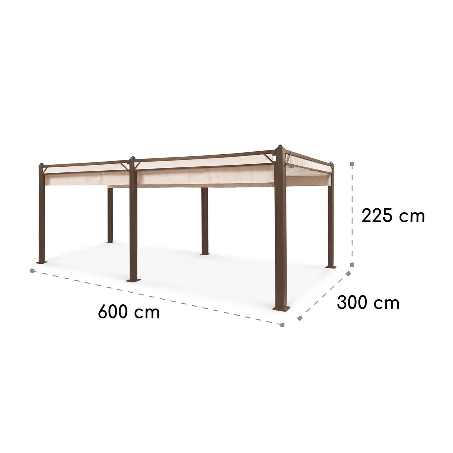 Pantheon Cortina Rust Pavillon Mit Dach 3x6 M 4 Seitenteile - Image 9