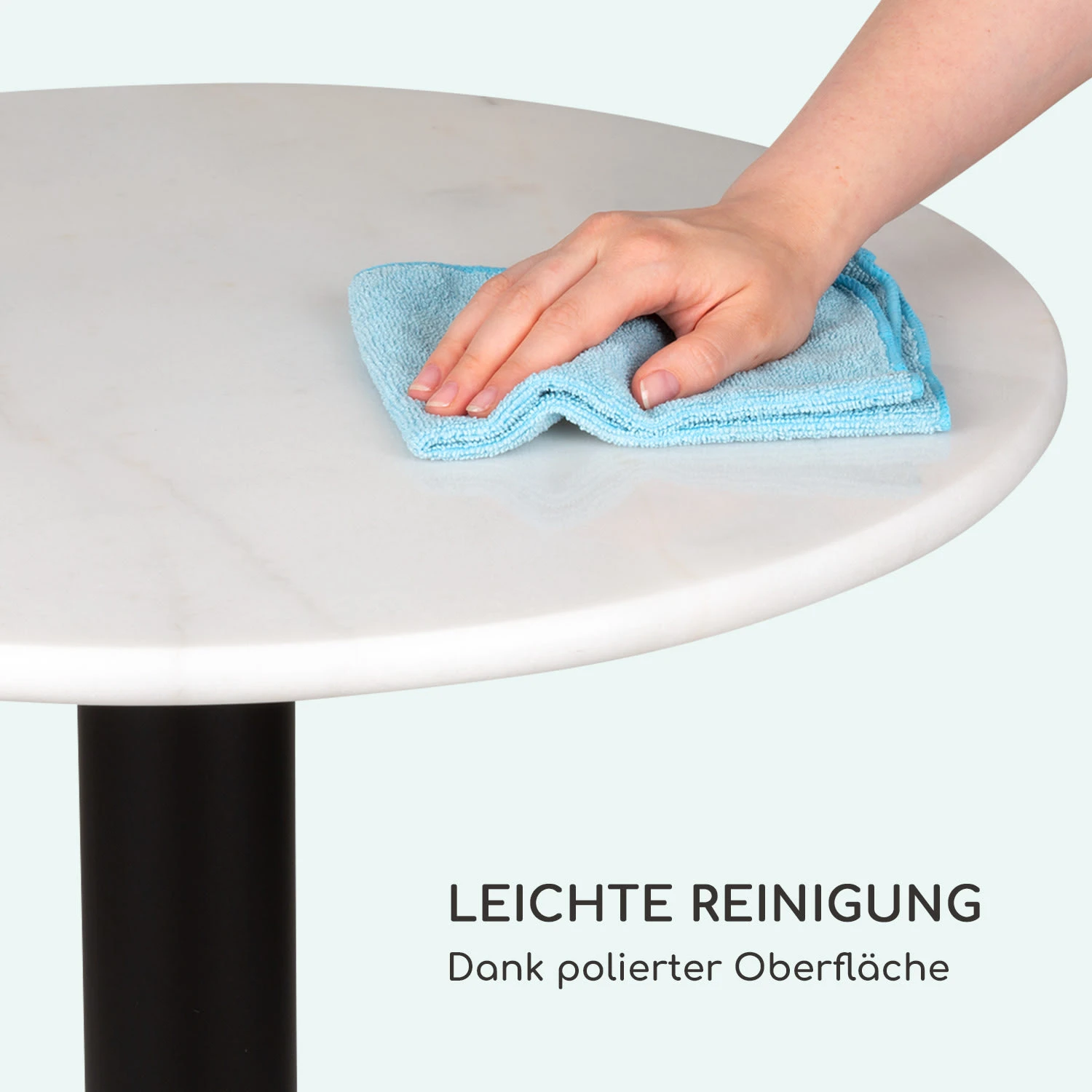 Patras Pearl Bistro-Tisch Jugendstil Marmor Ø 60 Cm H 75 Cm Gusseisern - Image 4