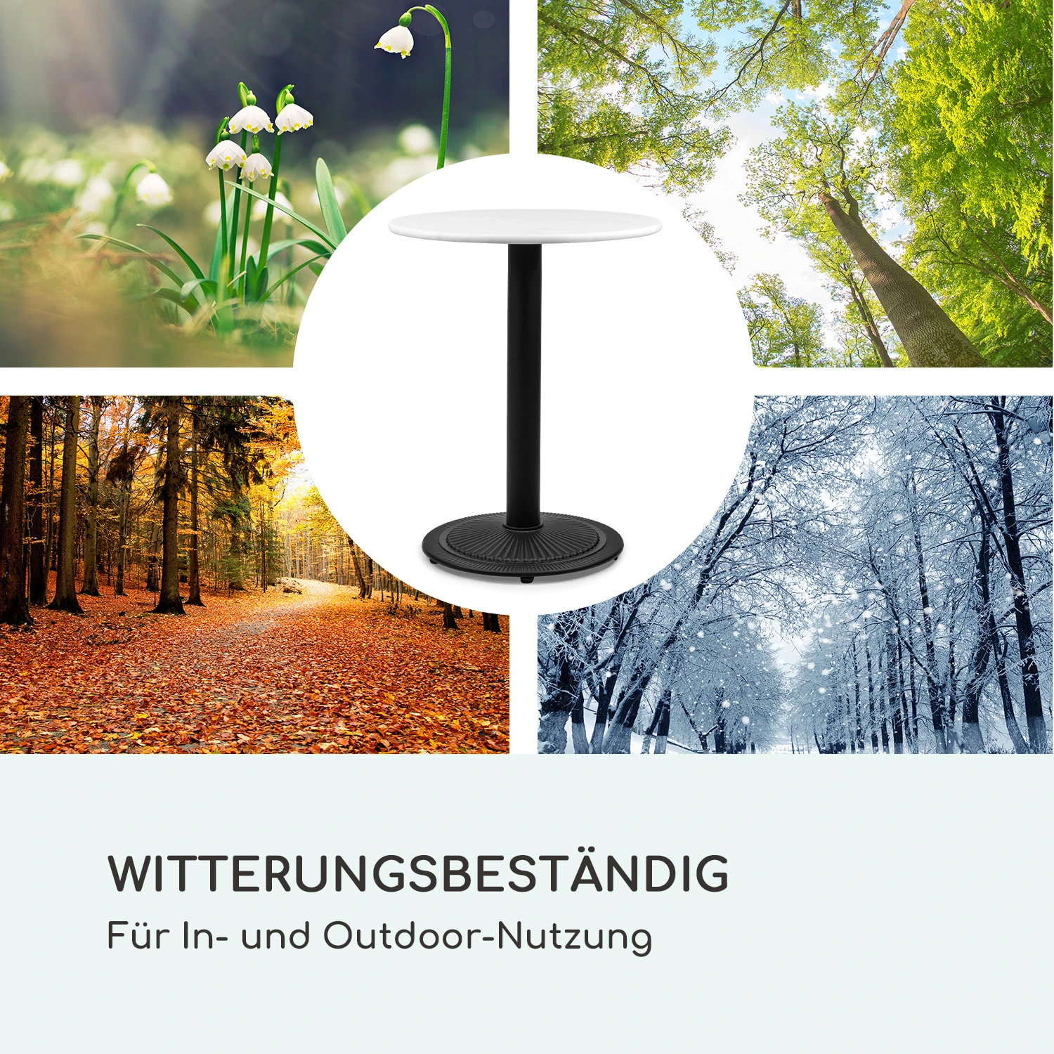 Patras Pearl Bistro-Tisch Jugendstil Marmor Ø 60 Cm H 75 Cm Gusseisern - Image 7