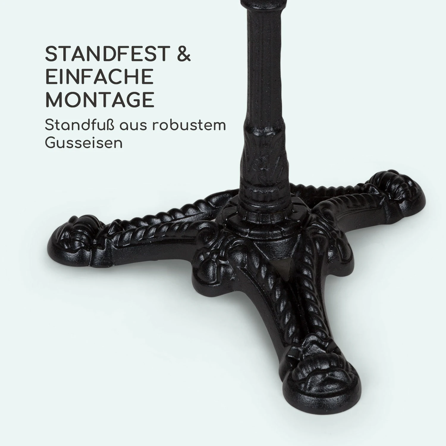 Patras Onyx Bistro-Tisch Mit Jugendstil Marmor 60 X 60 Cm Höhe: 72 Cm Dreibein - Image 5