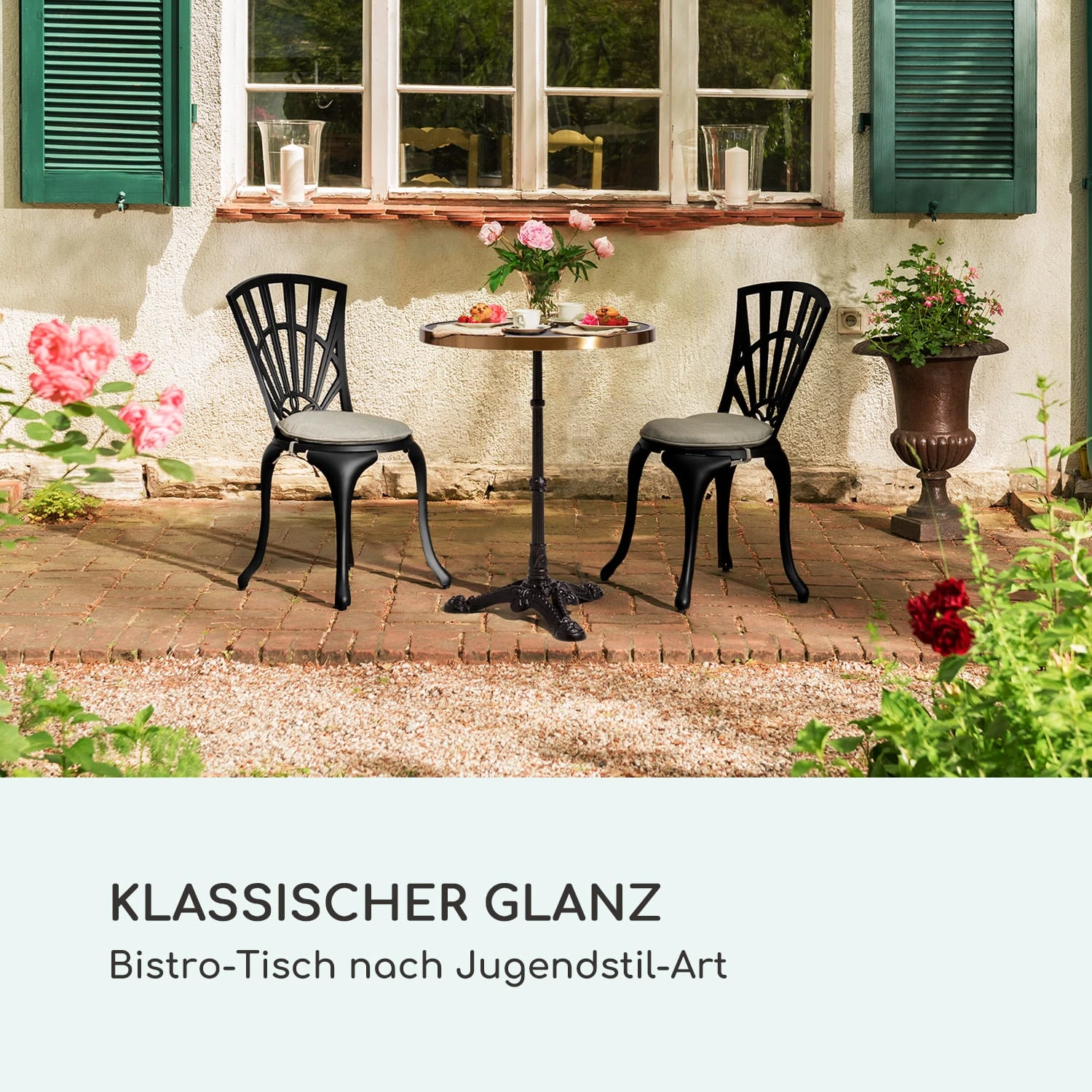 Patras Lux Bistro-Tisch Mit Dreifuß Marmortisch Ø: 57,5 Cm Höhe: 72 Cm - Image 2