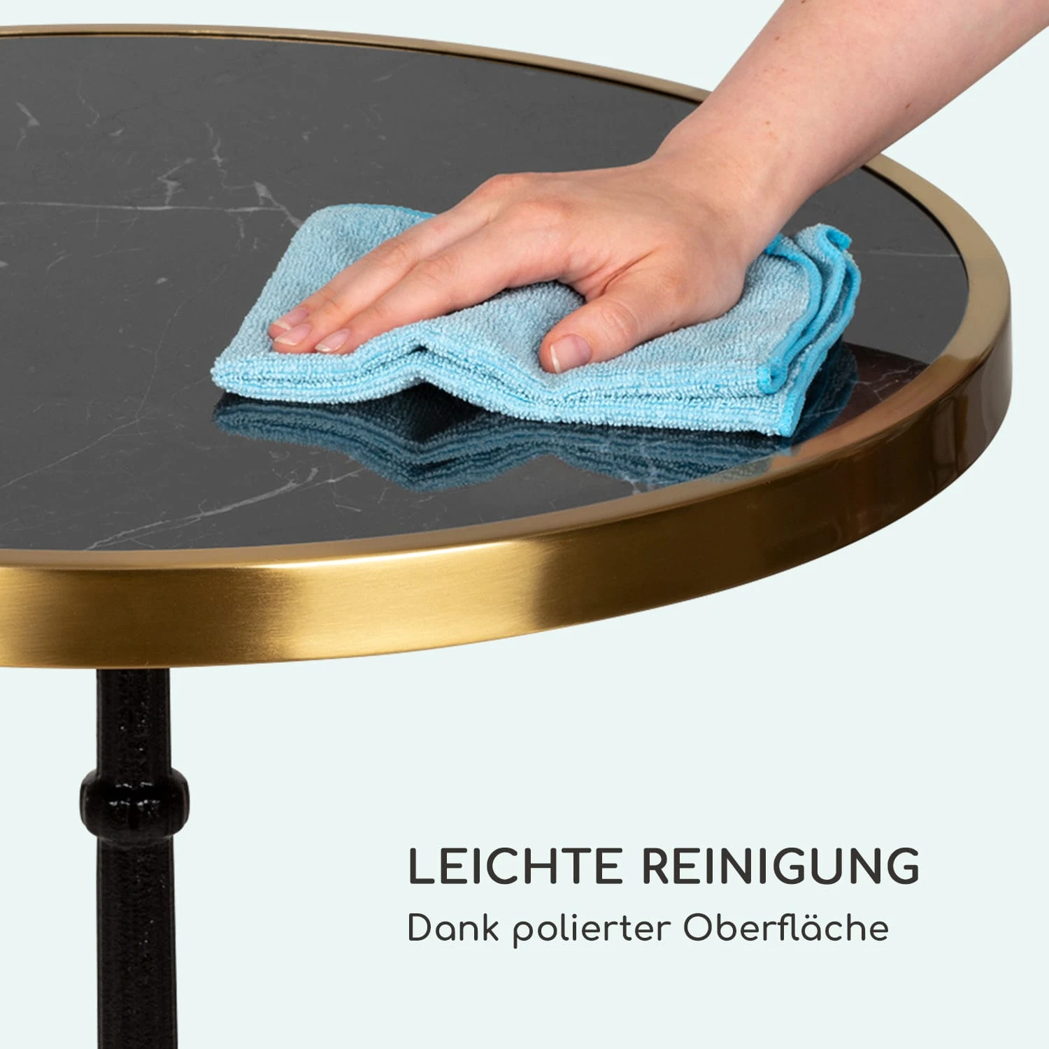 Patras Lux Bistro-Tisch Mit Dreifuß Marmortisch Ø: 57,5 Cm Höhe: 72 Cm - Image 4