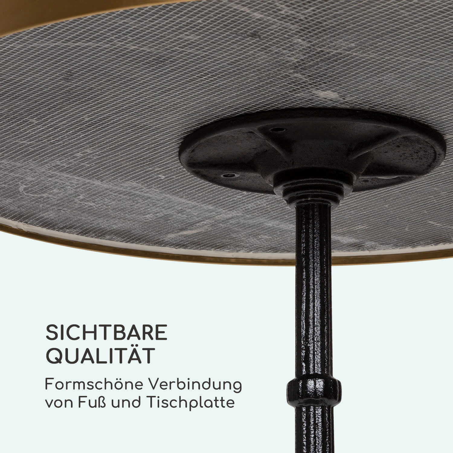 Patras Lux Bistro-Tisch Mit Dreifuß Marmortisch Ø: 57,5 Cm Höhe: 72 Cm - Image 6