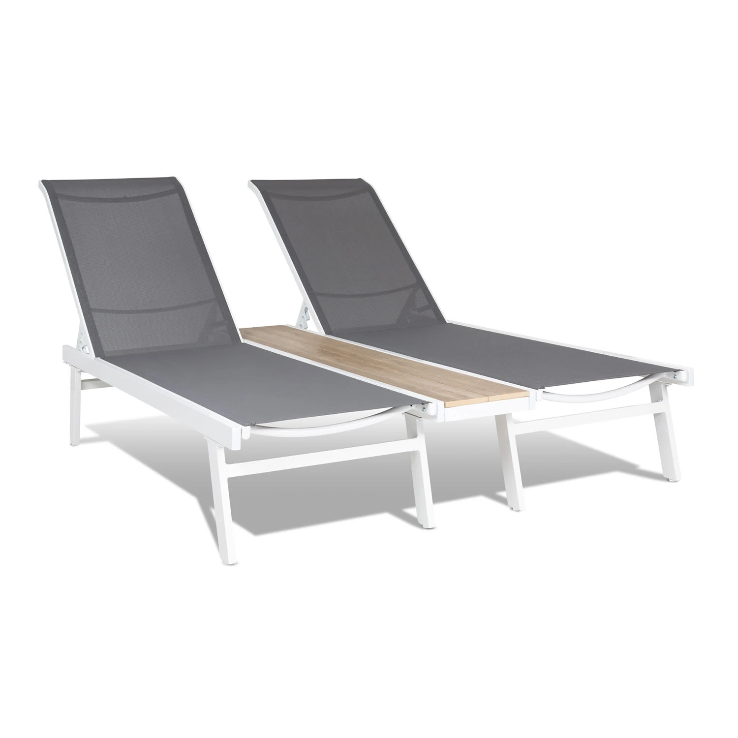 Pompei Sonnenliege Lounger 2 Pers. Aluminium AbstellflÀche