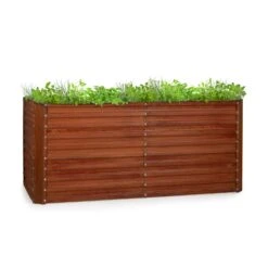 Rust Grow Hochbeet Gartenbeet Verzinktes Stahlblech Rost-Finish