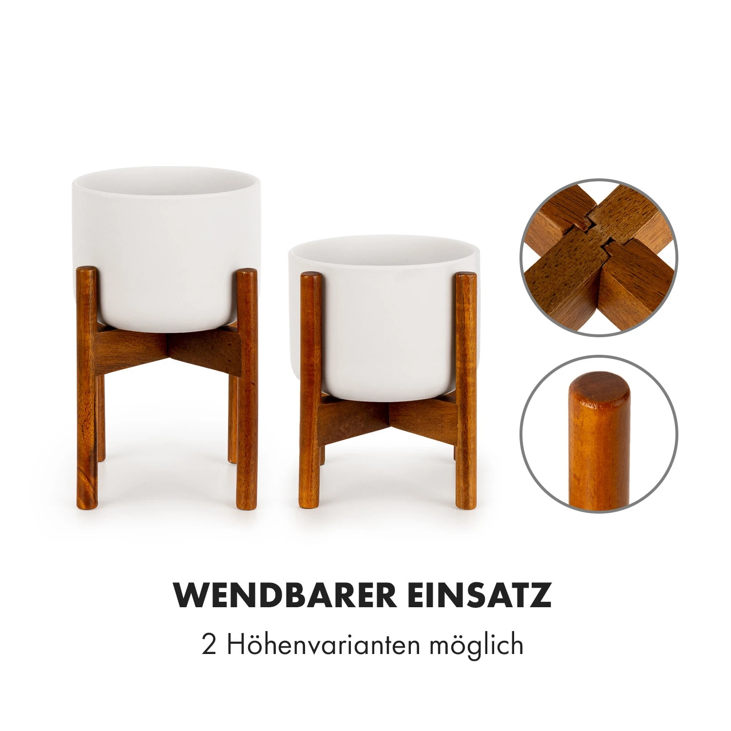 Thorn Blumentopf Mit Ständer 2er-Set 50er Jahre Stil - Image 4