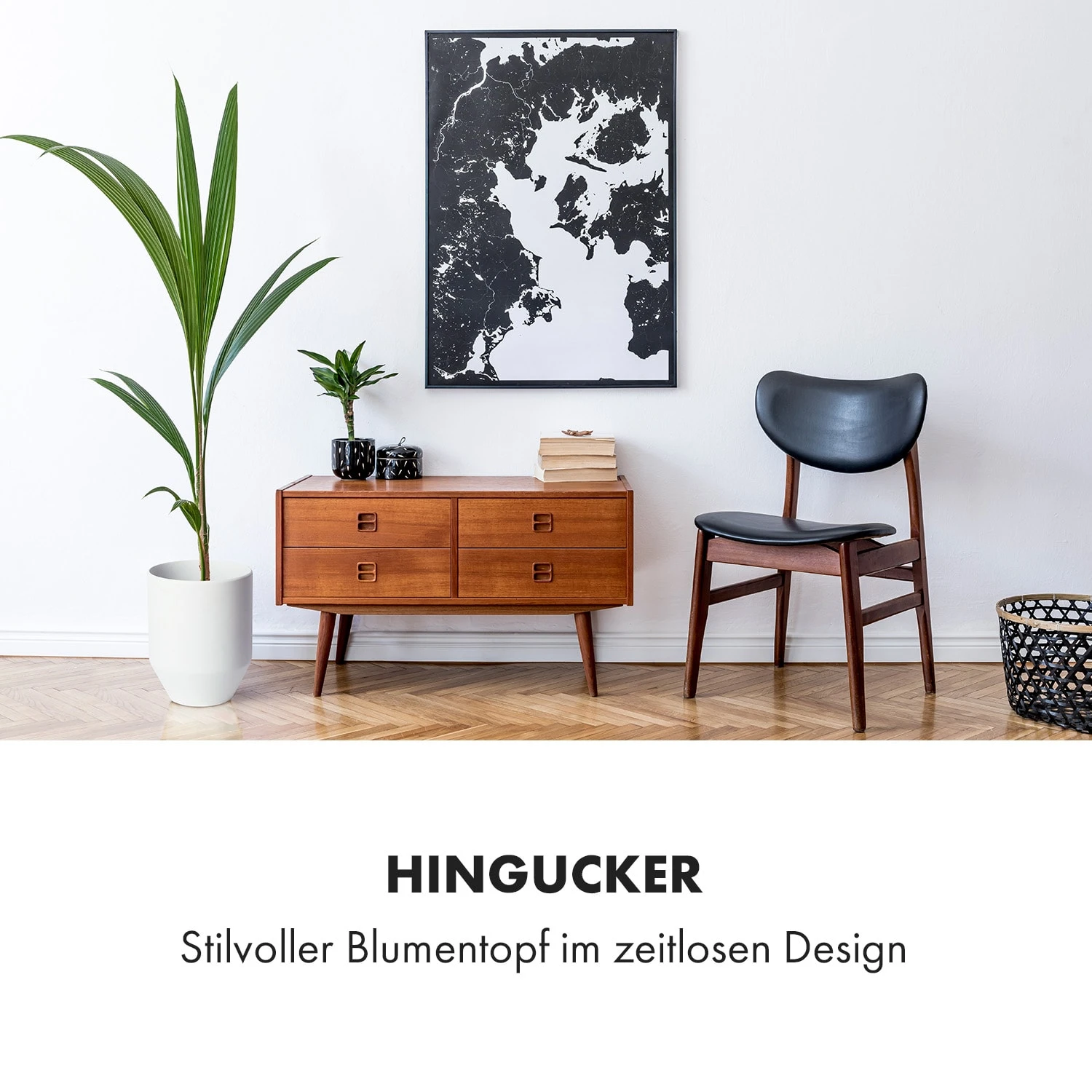 Almere Blumentopf Polystone Pflanzenfreundlich Handgemacht Rund – Bild 2