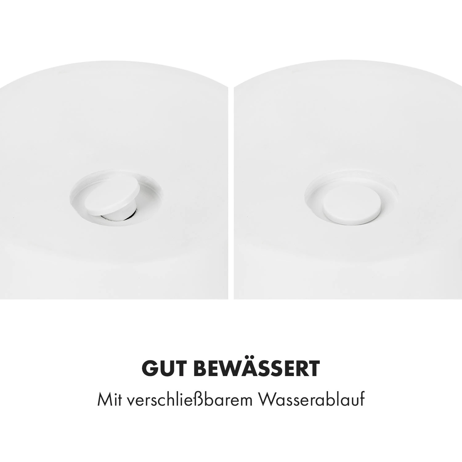 Almere Blumentopf Polystone Pflanzenfreundlich Handgemacht Rund – Bild 3