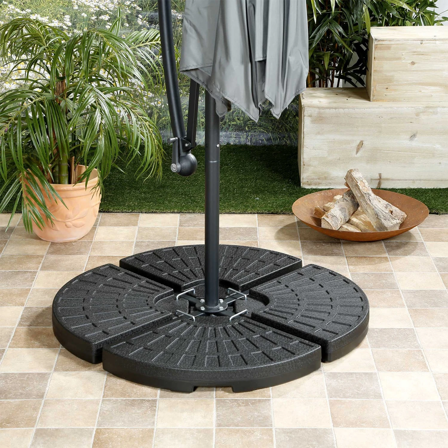 Limousin SonnenschirmstÀnder-Gewichte 72 Kg Leergewichte 4er-Set - Image 2