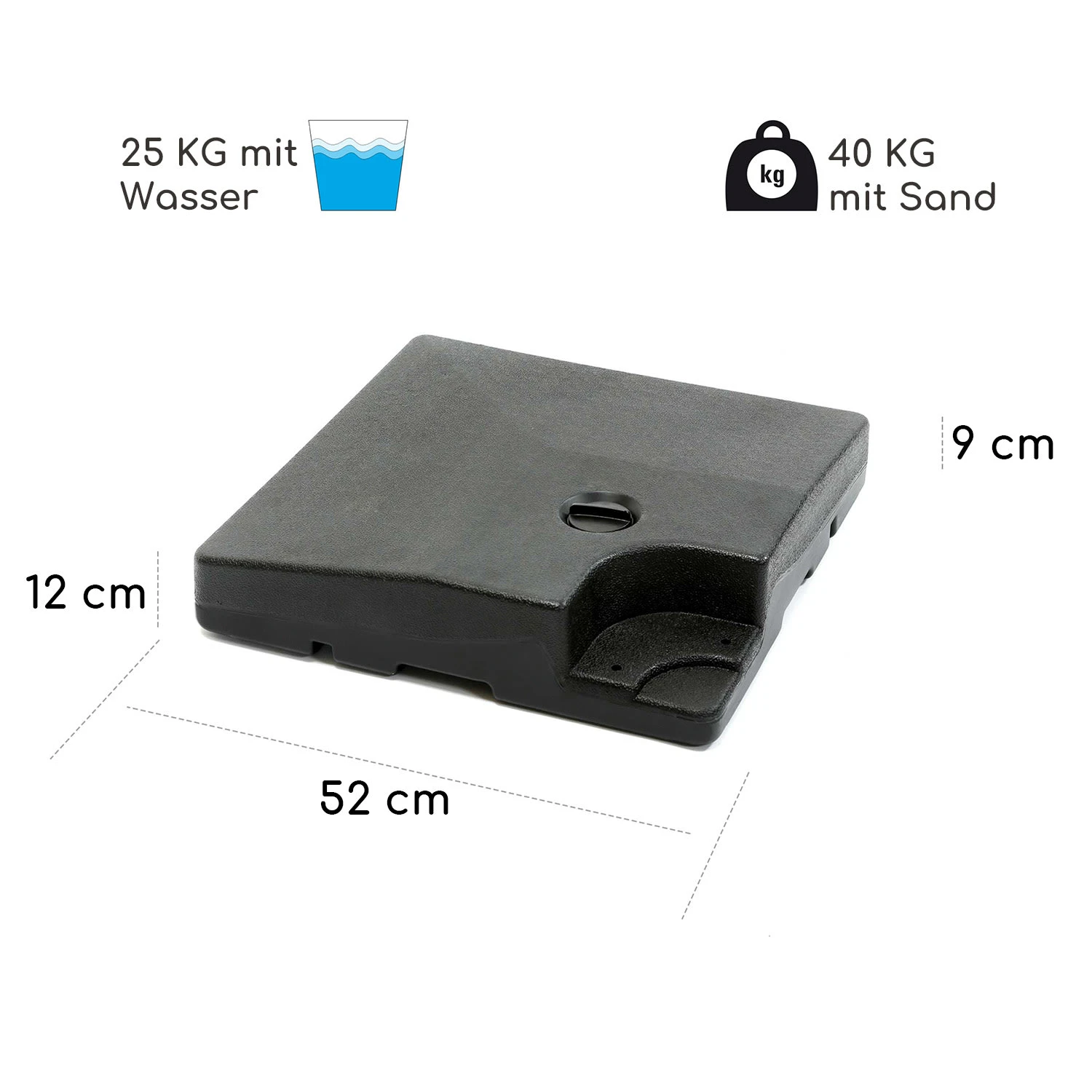 Limousin SonnenschirmstÀnder-Gewichte 140 Kg Leergewichte 4er-Set - Image 7