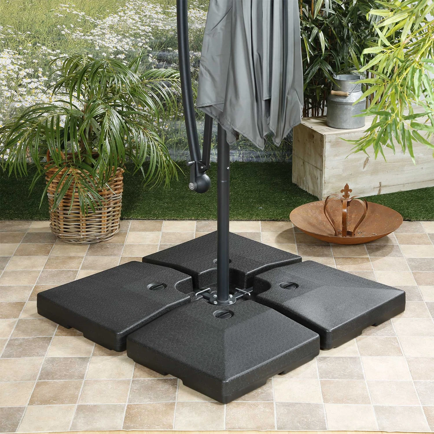 Limousin SonnenschirmstÀnder-Gewichte 140 Kg Leergewichte 4er-Set - Image 2