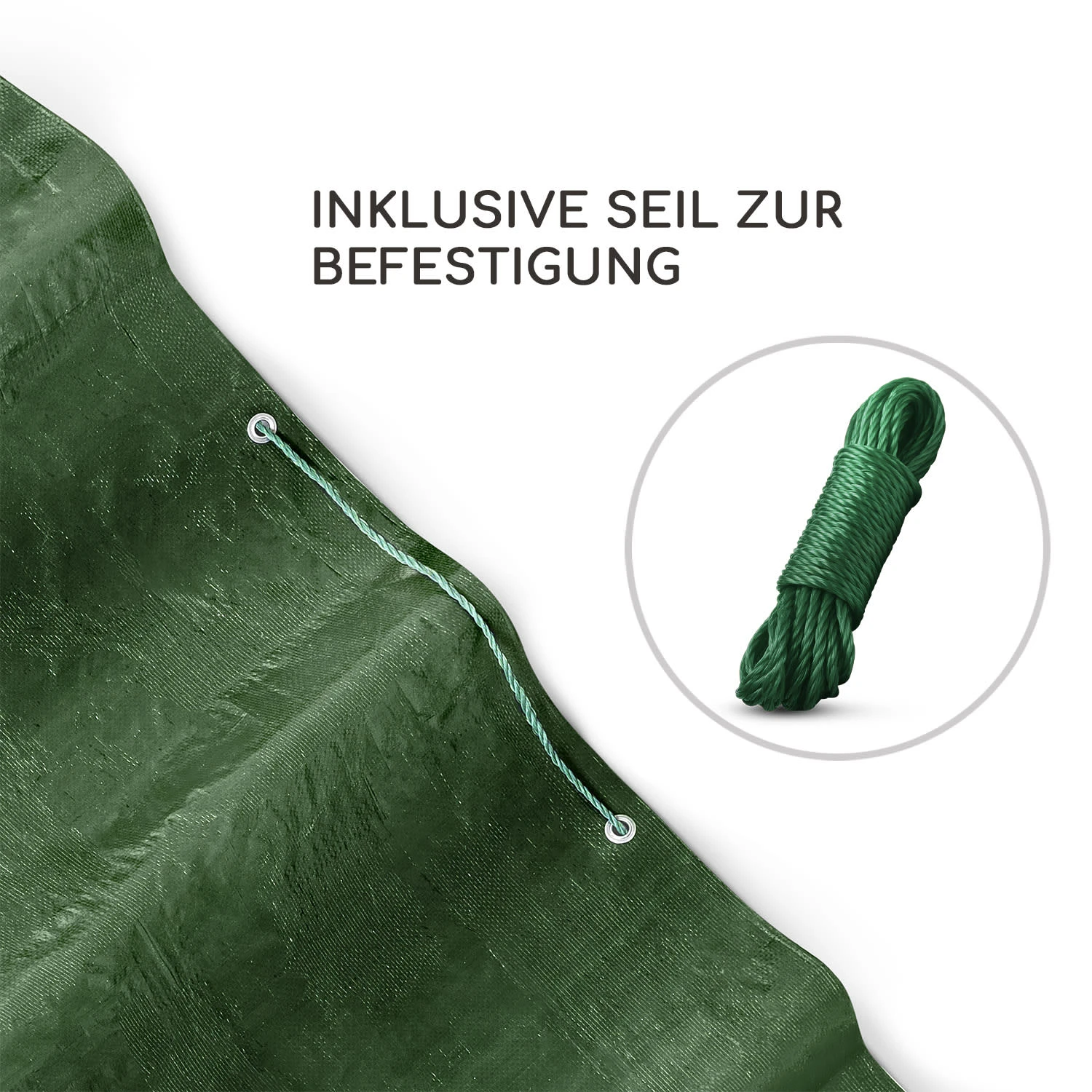 Aegis Gewebeplane Allzweckplane Kunststoff Verstärkte Ecken Seil – Bild 3