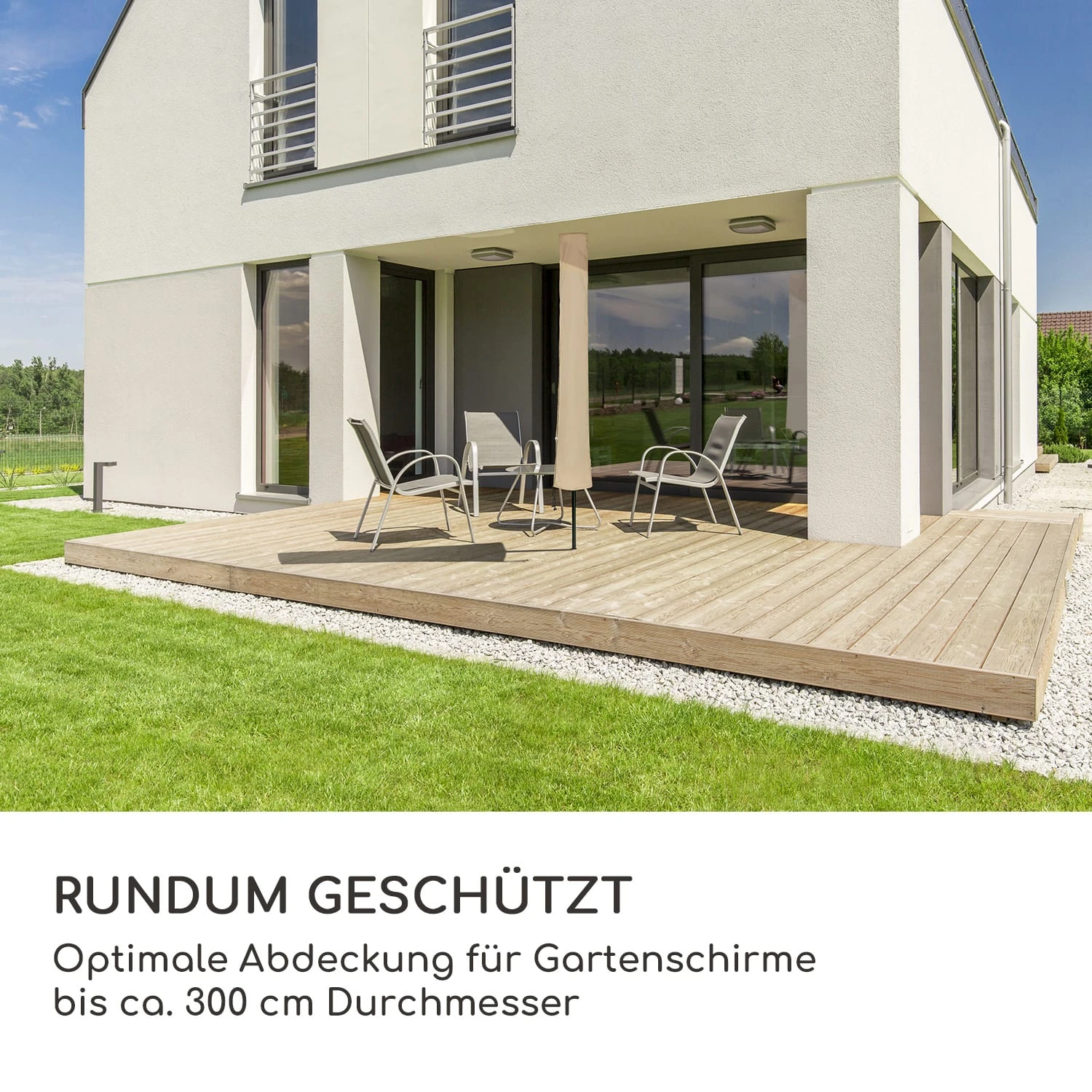 Shield Premium Schutzhülle Sonnenschirm Bis Ø 300 Cm UV-beständig - Image 2