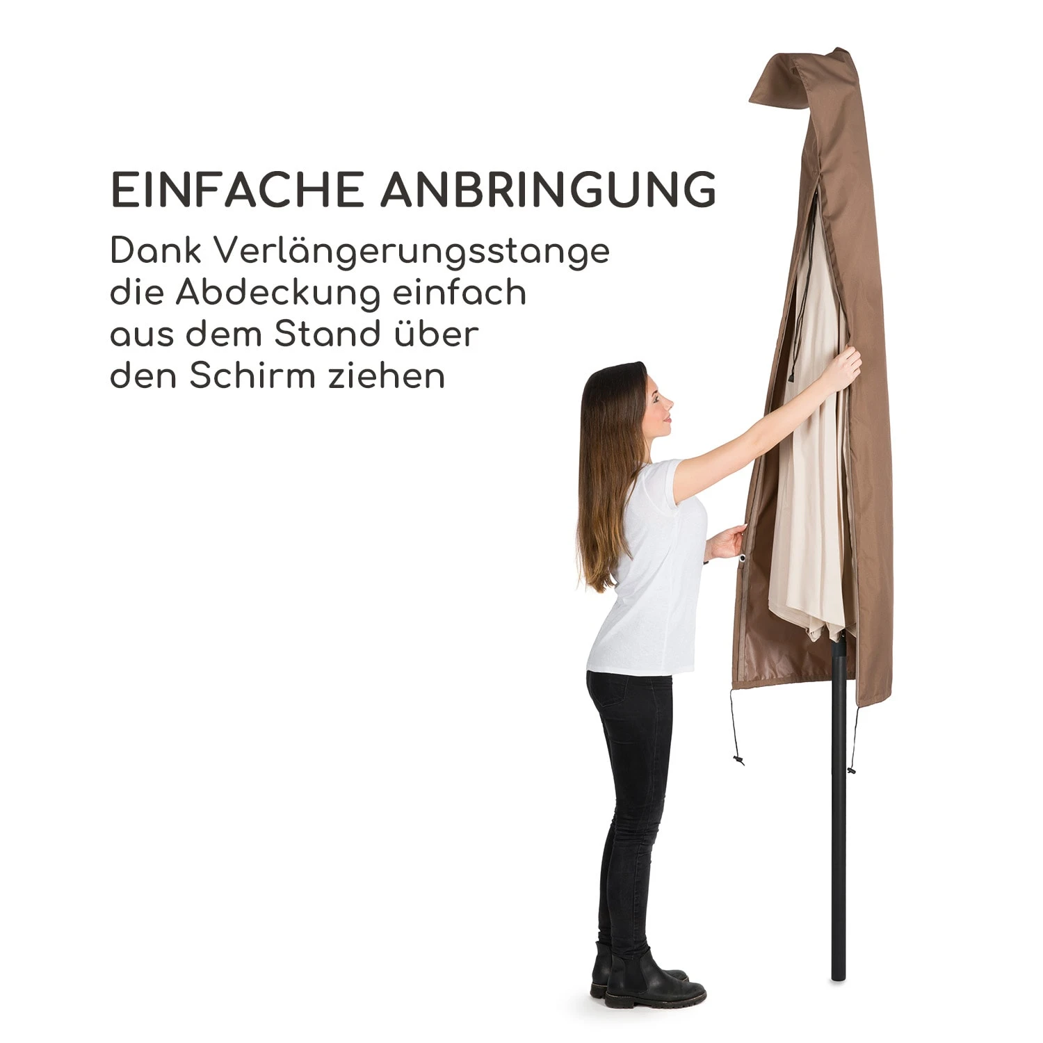 Shield Premium Schutzhülle Sonnenschirm Bis Ø 300 Cm UV-beständig - Image 4